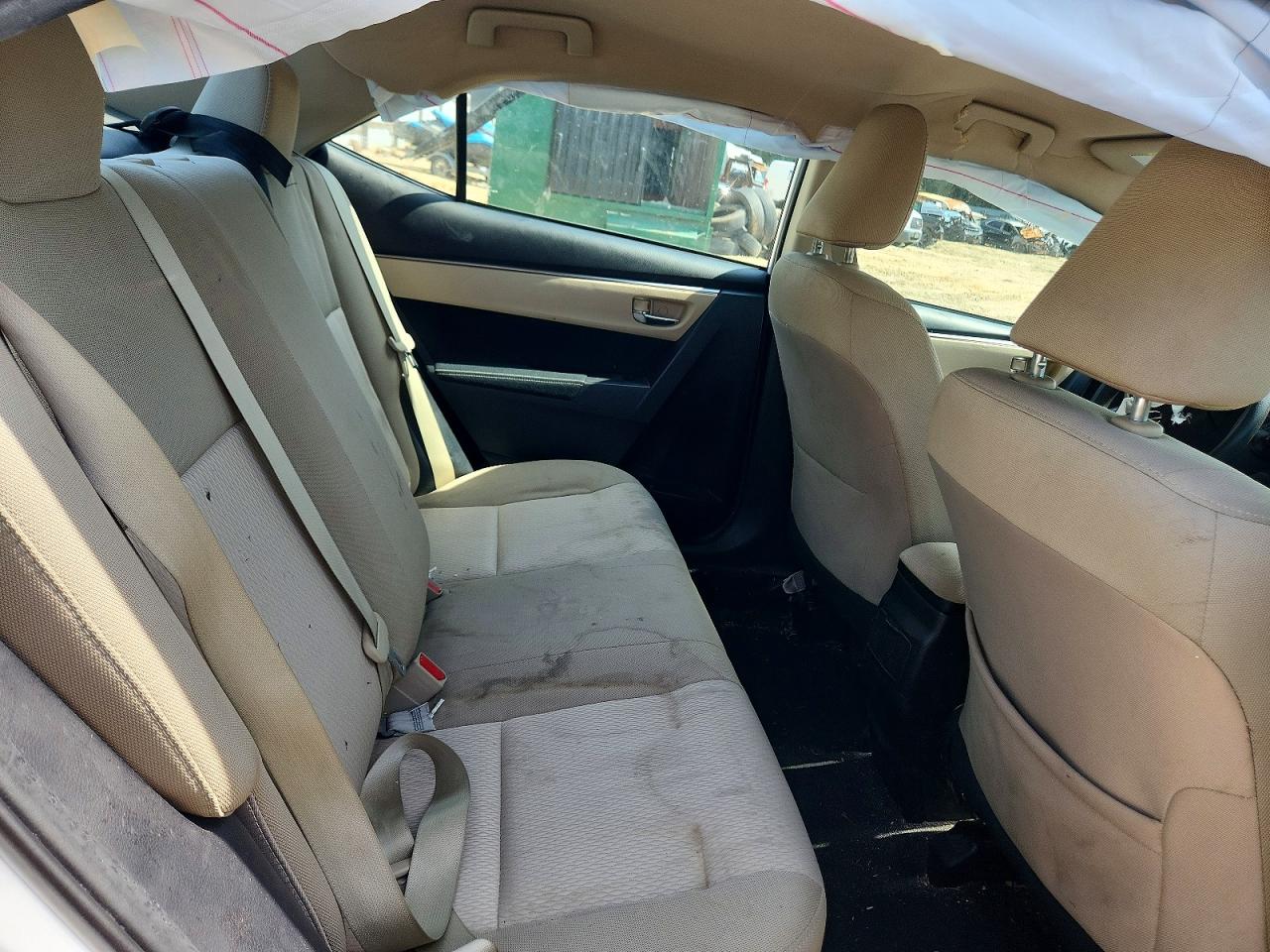 2014 Toyota Corolla Le White vin: 2T1BURHE6EC196623