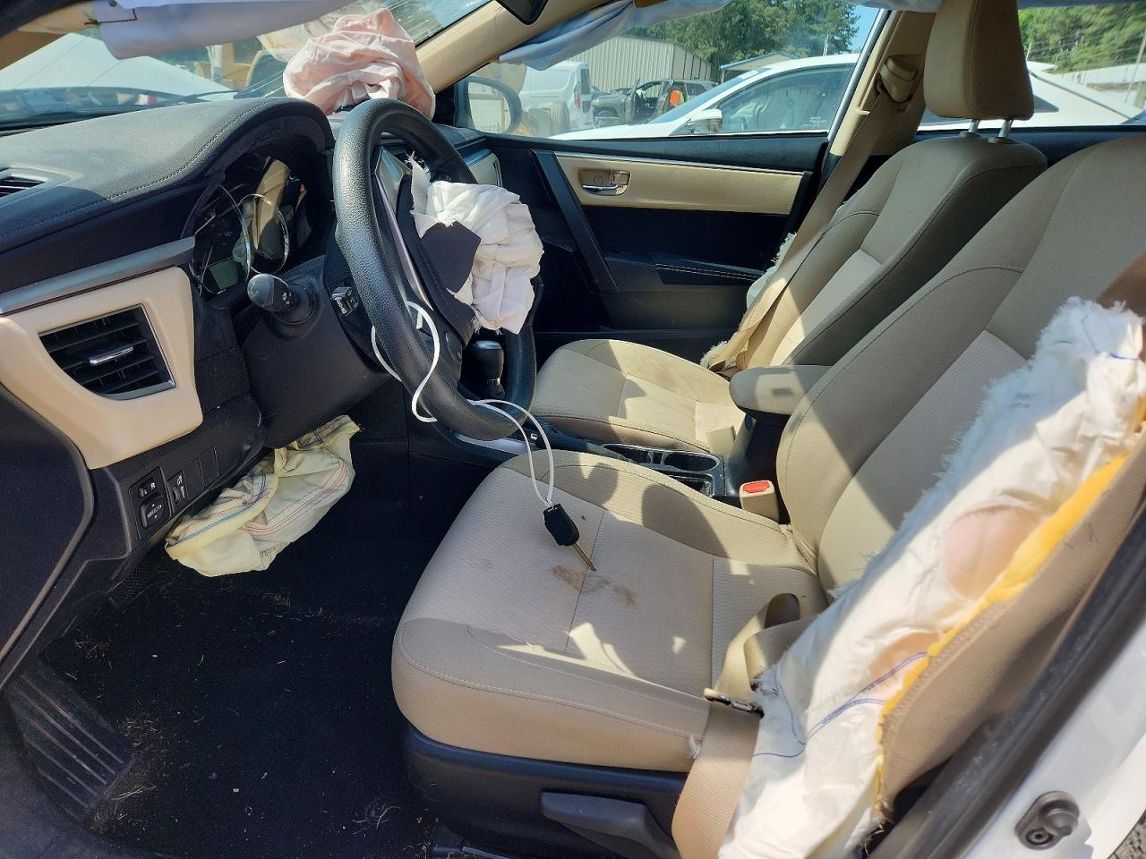 2014 Toyota Corolla Le White vin: 2T1BURHE6EC196623