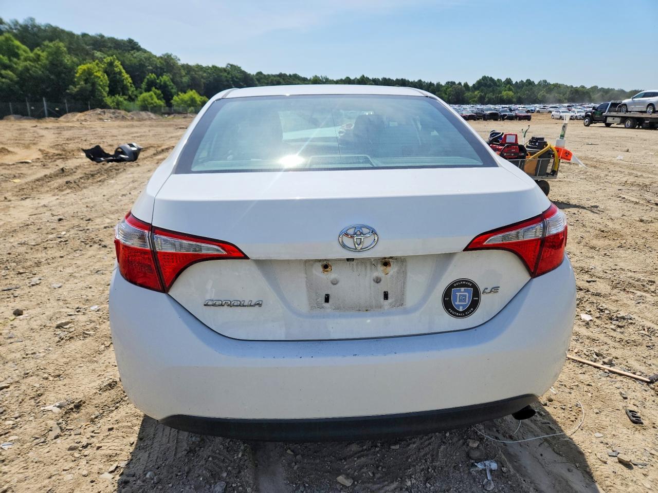 2014 Toyota Corolla Le White vin: 2T1BURHE6EC196623