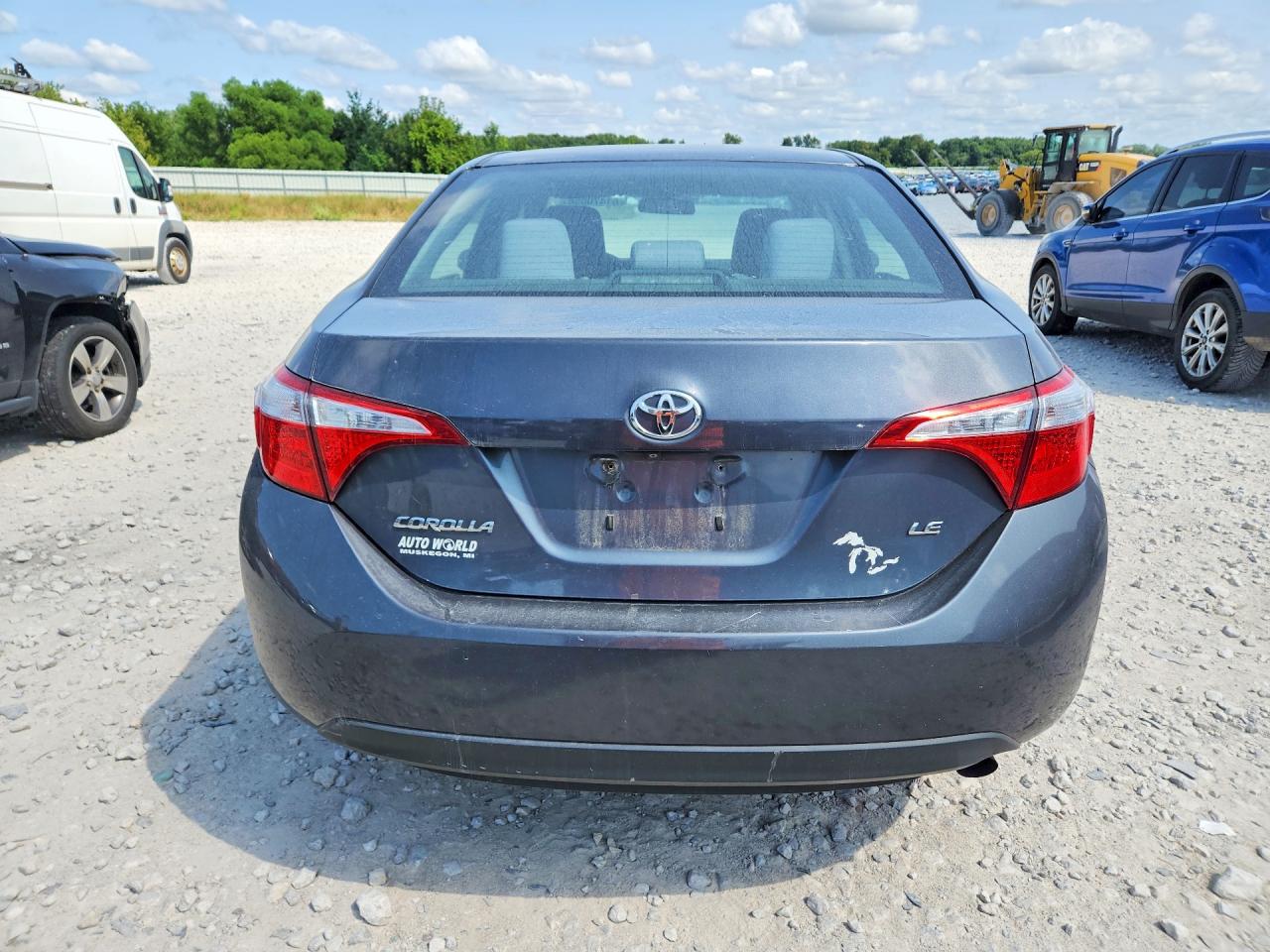 2014 Toyota Corolla Le Gray vin: 2T1BURHE6EC200959
