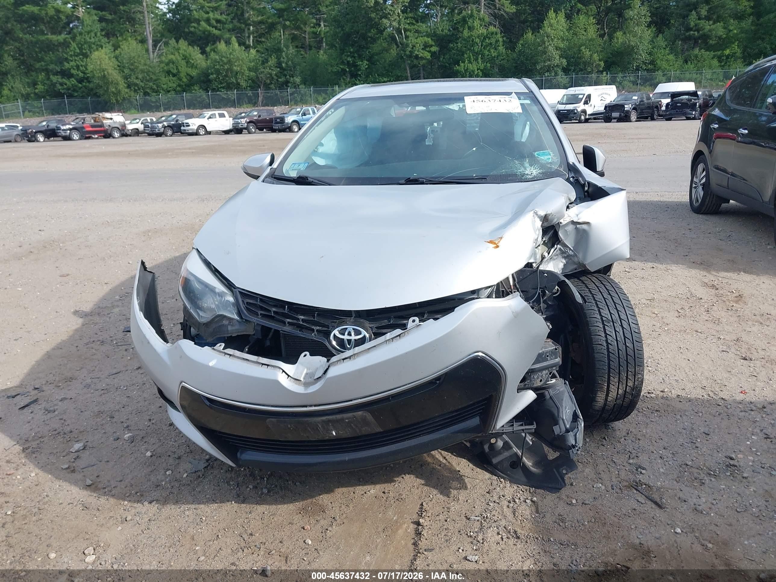 2014 Toyota Corolla S Plus Silver vin: 2T1BURHE6EC202551