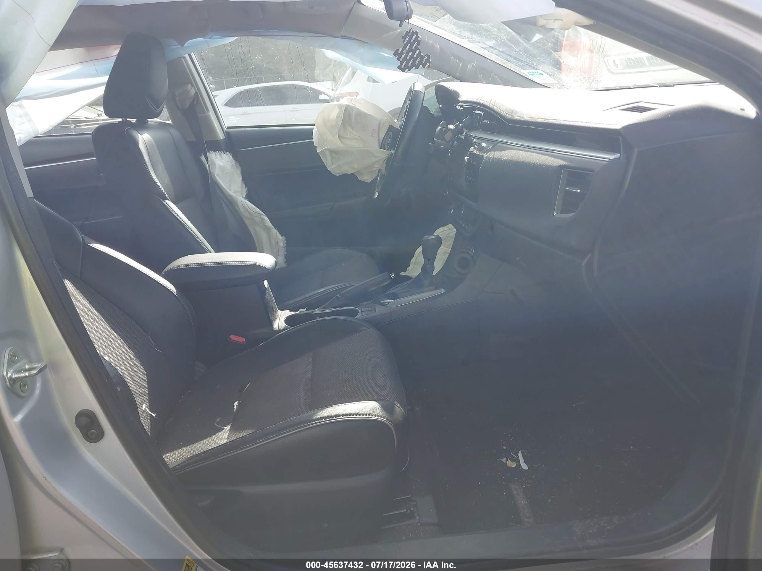 2014 Toyota Corolla S Plus Silver vin: 2T1BURHE6EC202551