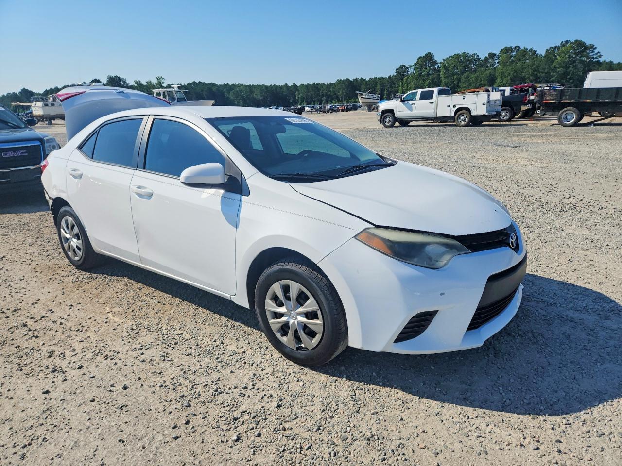 2014 Toyota Corolla L White vin: 2T1BURHE6EC203019