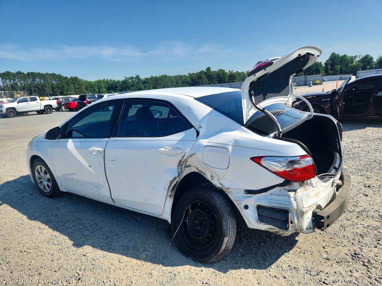 2014 Toyota Corolla L White vin: 2T1BURHE6EC203019