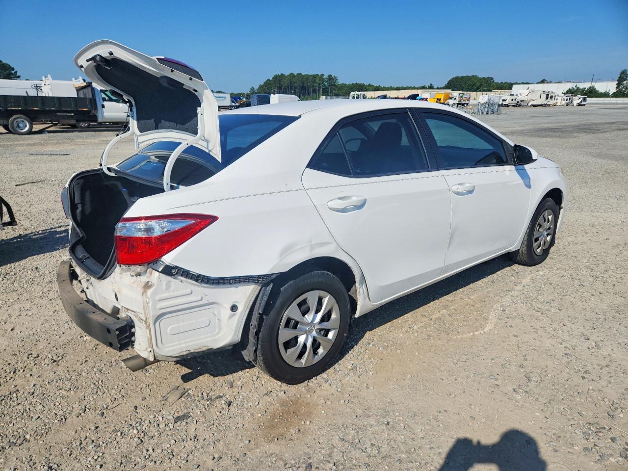 2014 Toyota Corolla L White vin: 2T1BURHE6EC203019