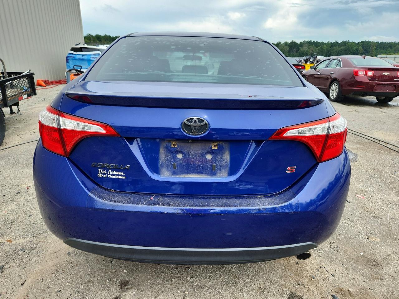 2014 Toyota Corolla S Blue vin: 2T1BURHE6EC209063