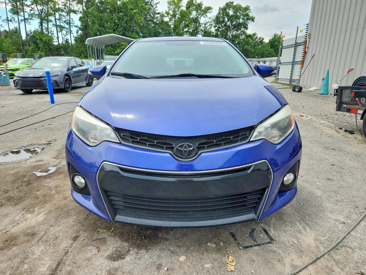 2014 Toyota Corolla S Blue vin: 2T1BURHE6EC209063