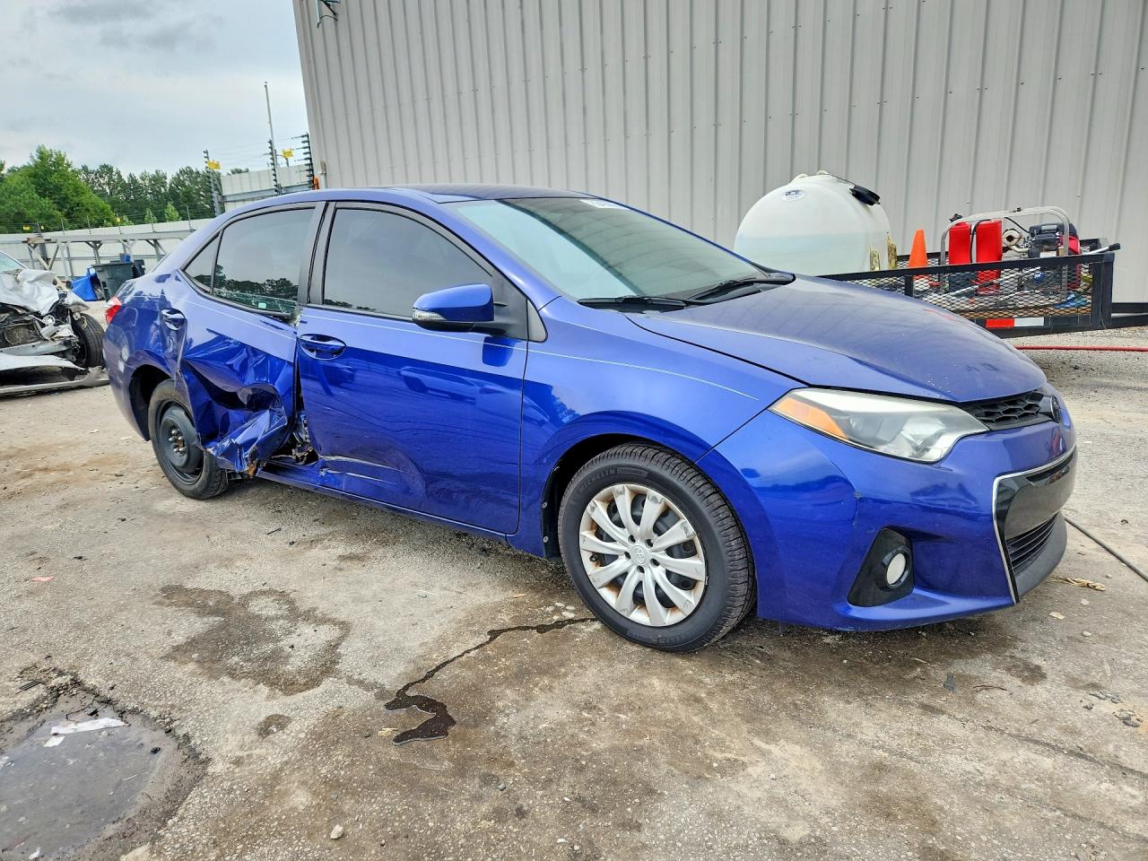 2014 Toyota Corolla S Blue vin: 2T1BURHE6EC209063