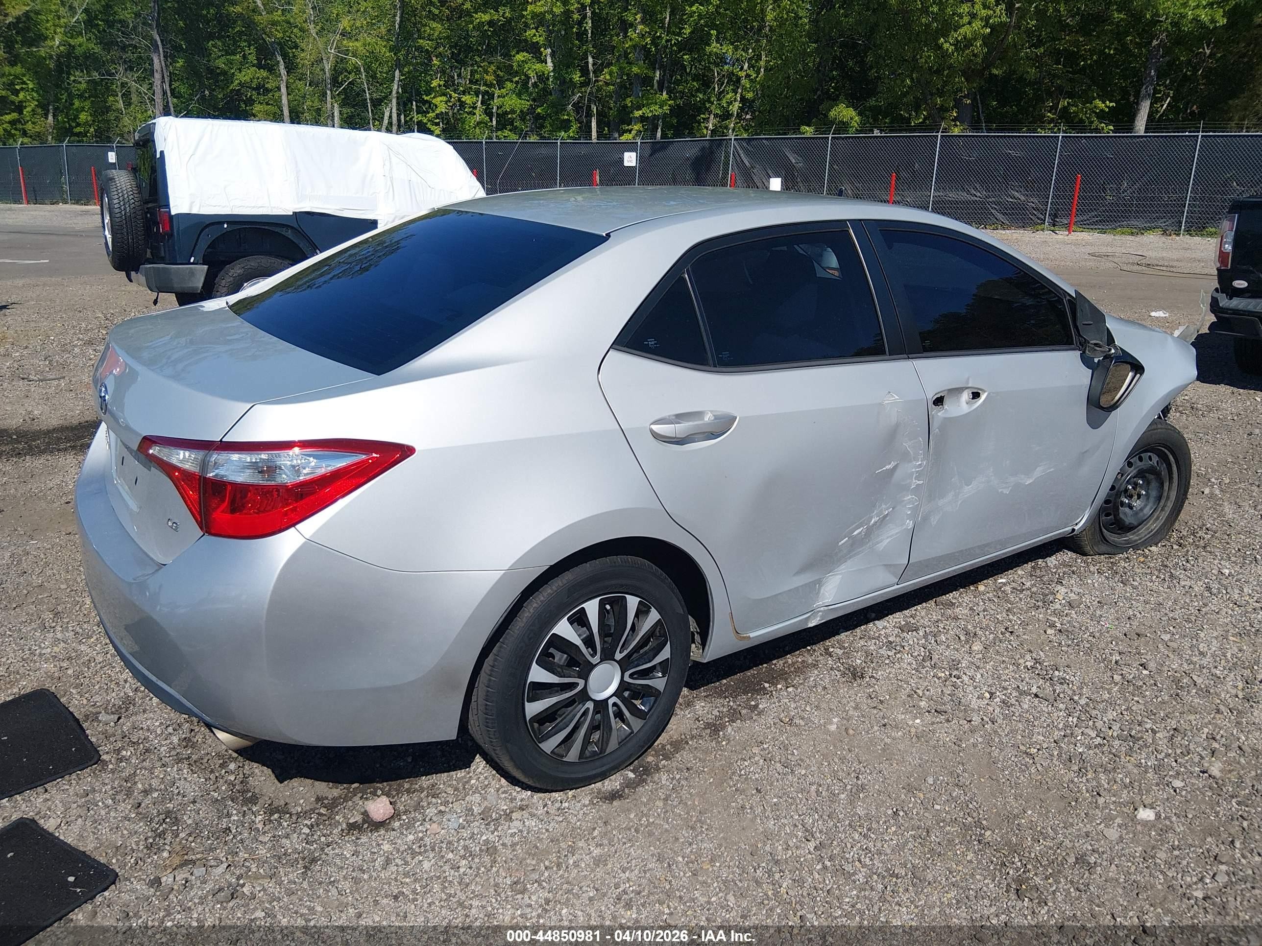2014 Toyota Corolla Le Белый vin: 2T1BURHE6EC209421