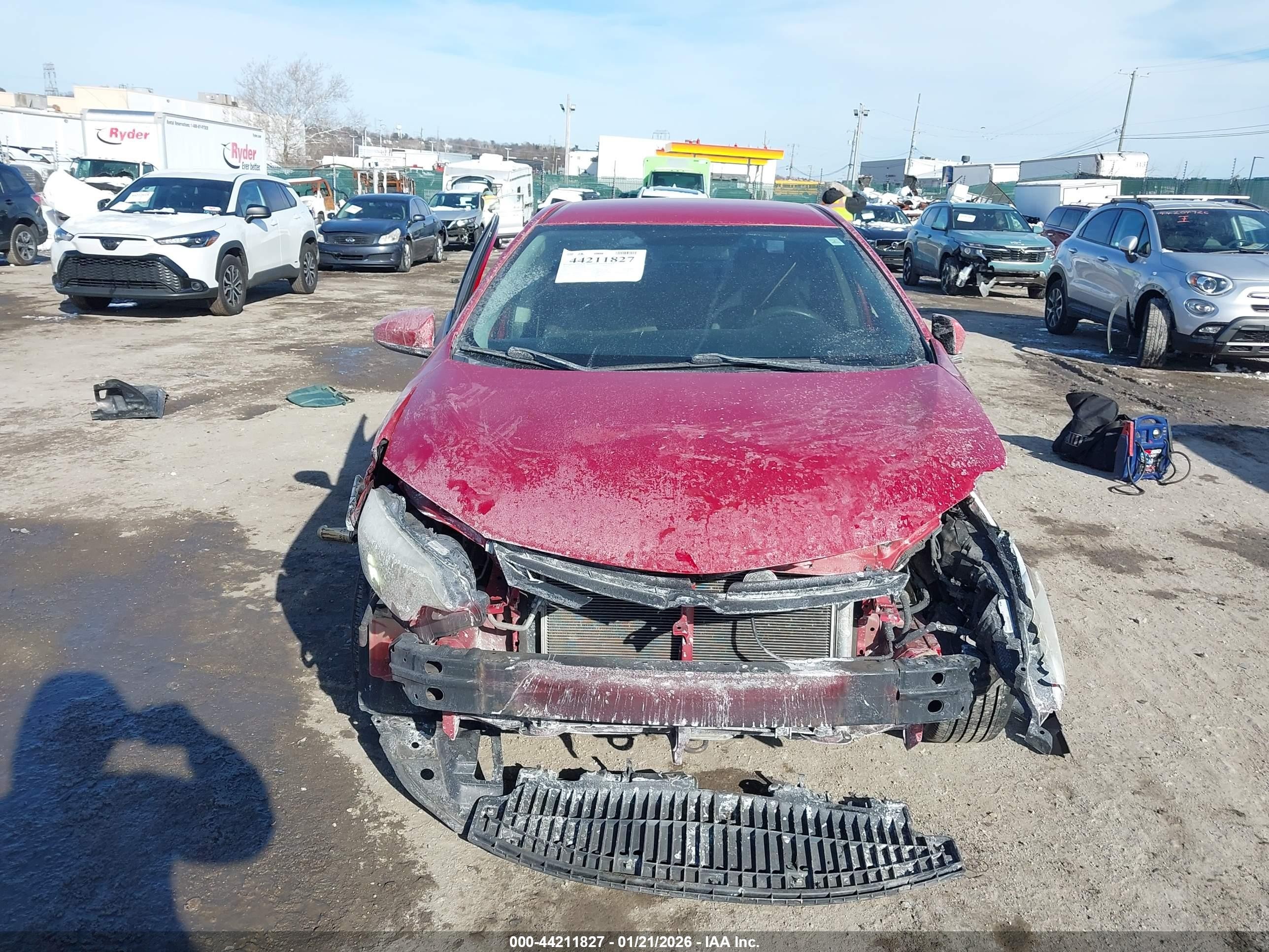 2014 Toyota Corolla Le Red vin: 2T1BURHE6EC211010