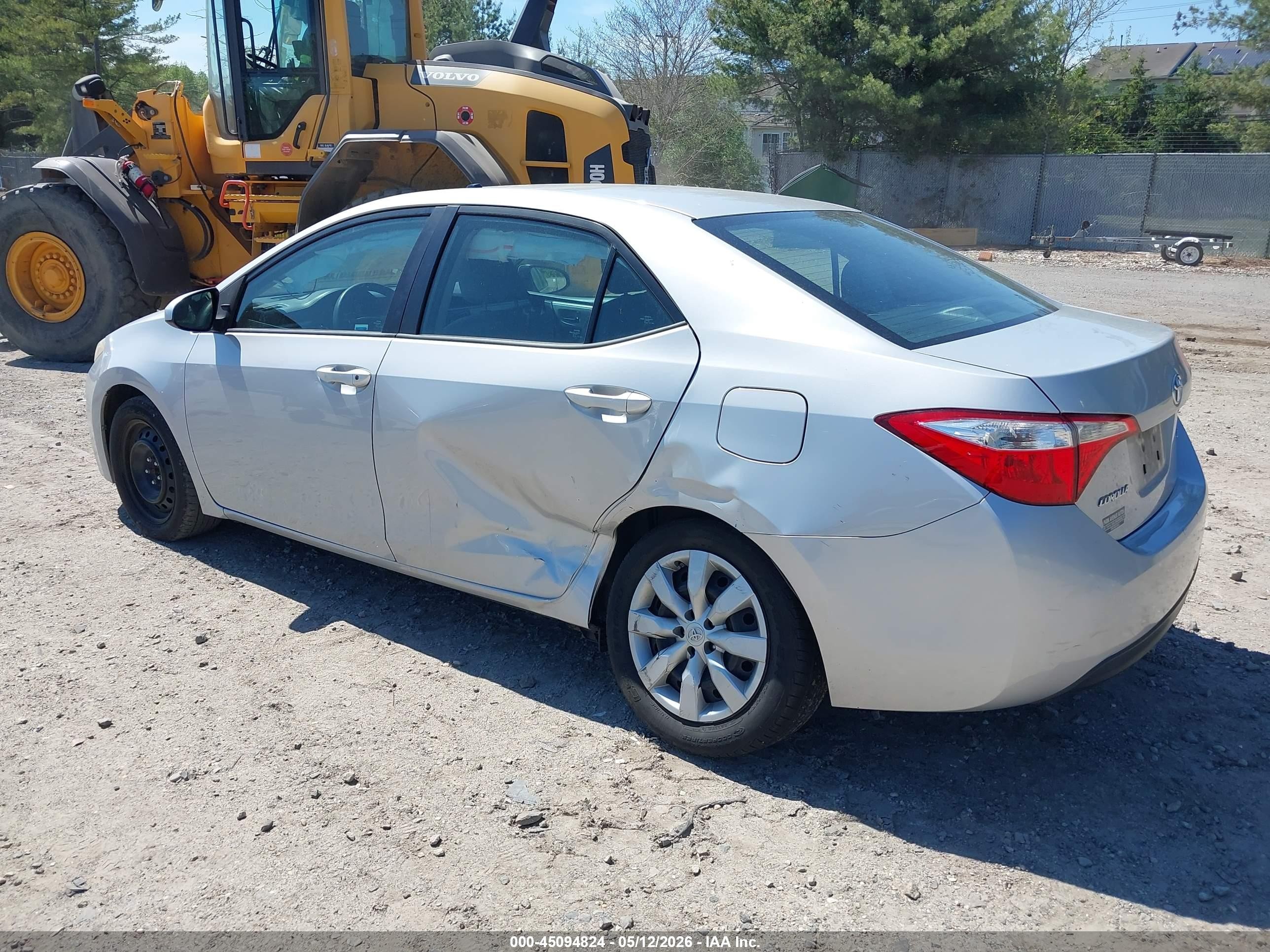 2014 Toyota Corolla Le Silver vin: 2T1BURHE6EC212335