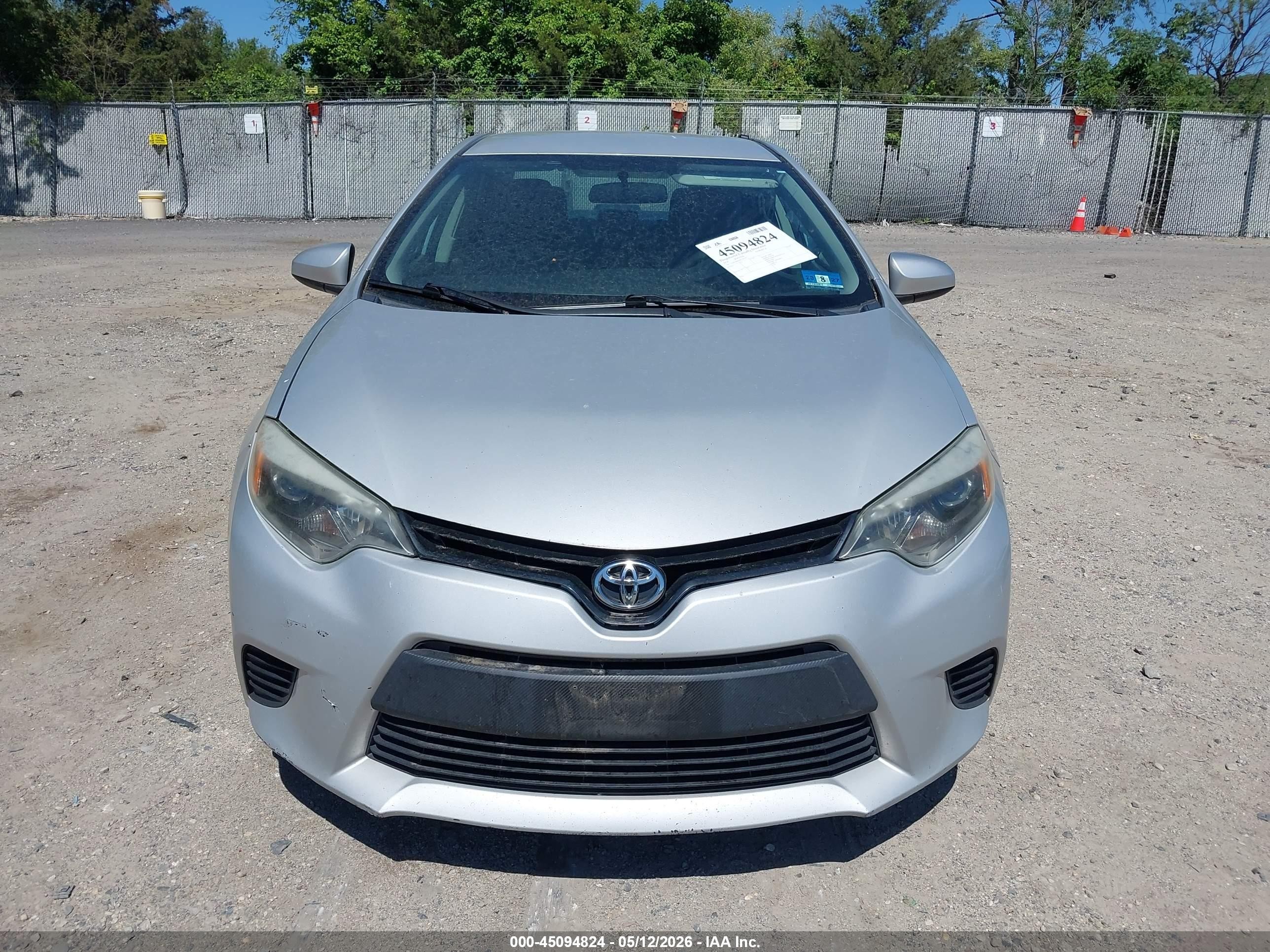 2014 Toyota Corolla Le Silver vin: 2T1BURHE6EC212335