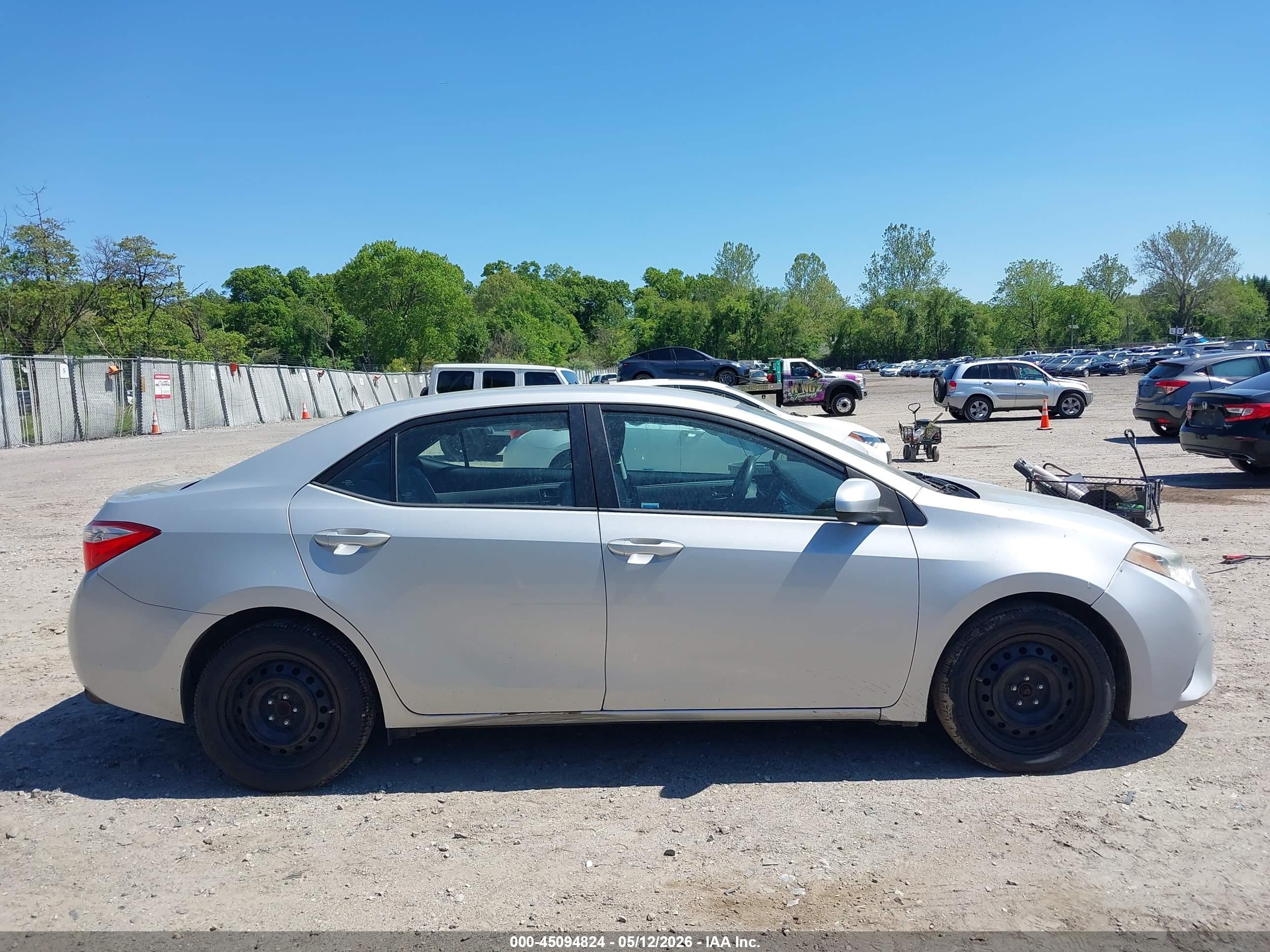 2014 Toyota Corolla Le Silver vin: 2T1BURHE6EC212335