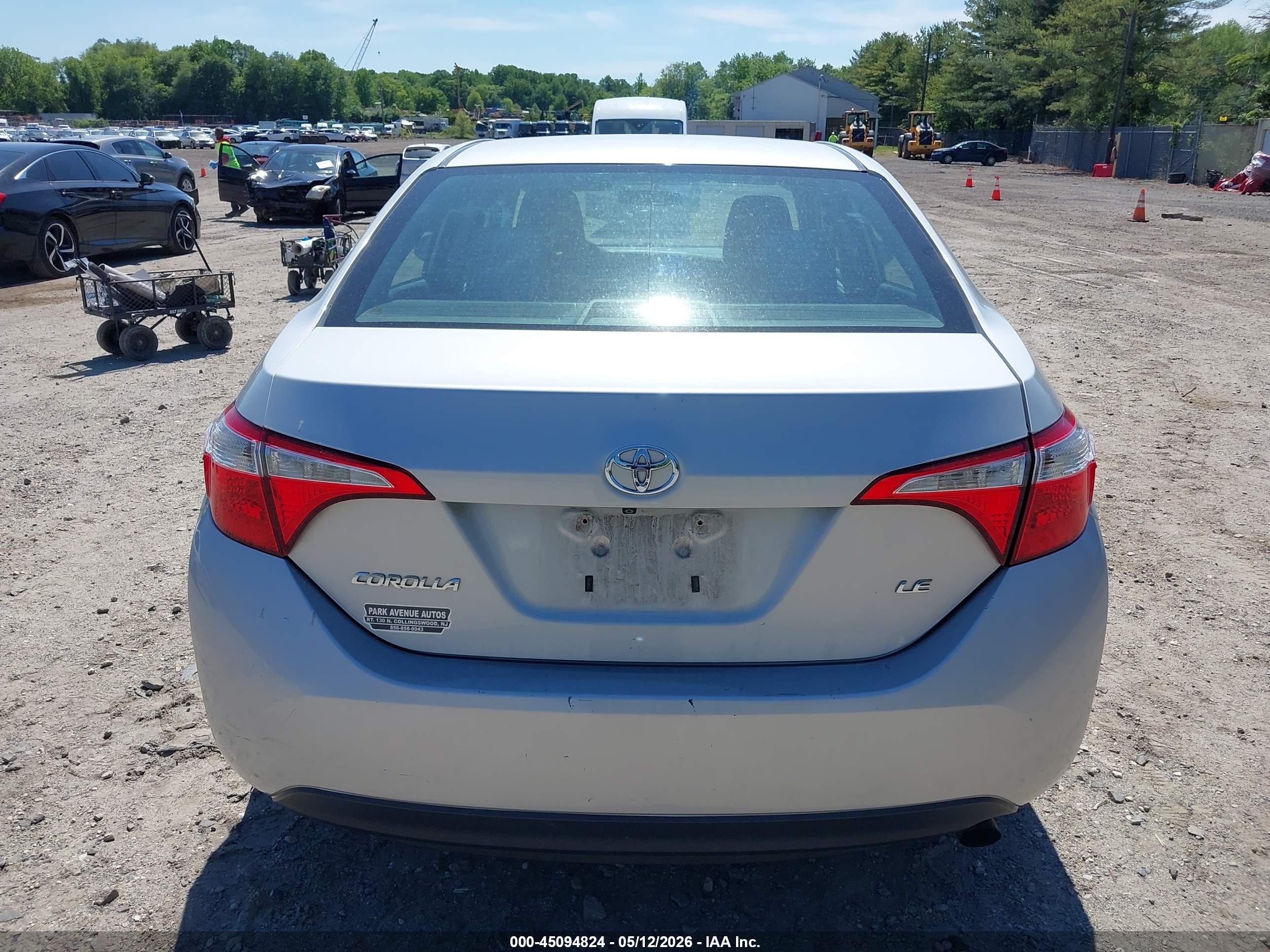2014 Toyota Corolla Le Silver vin: 2T1BURHE6EC212335