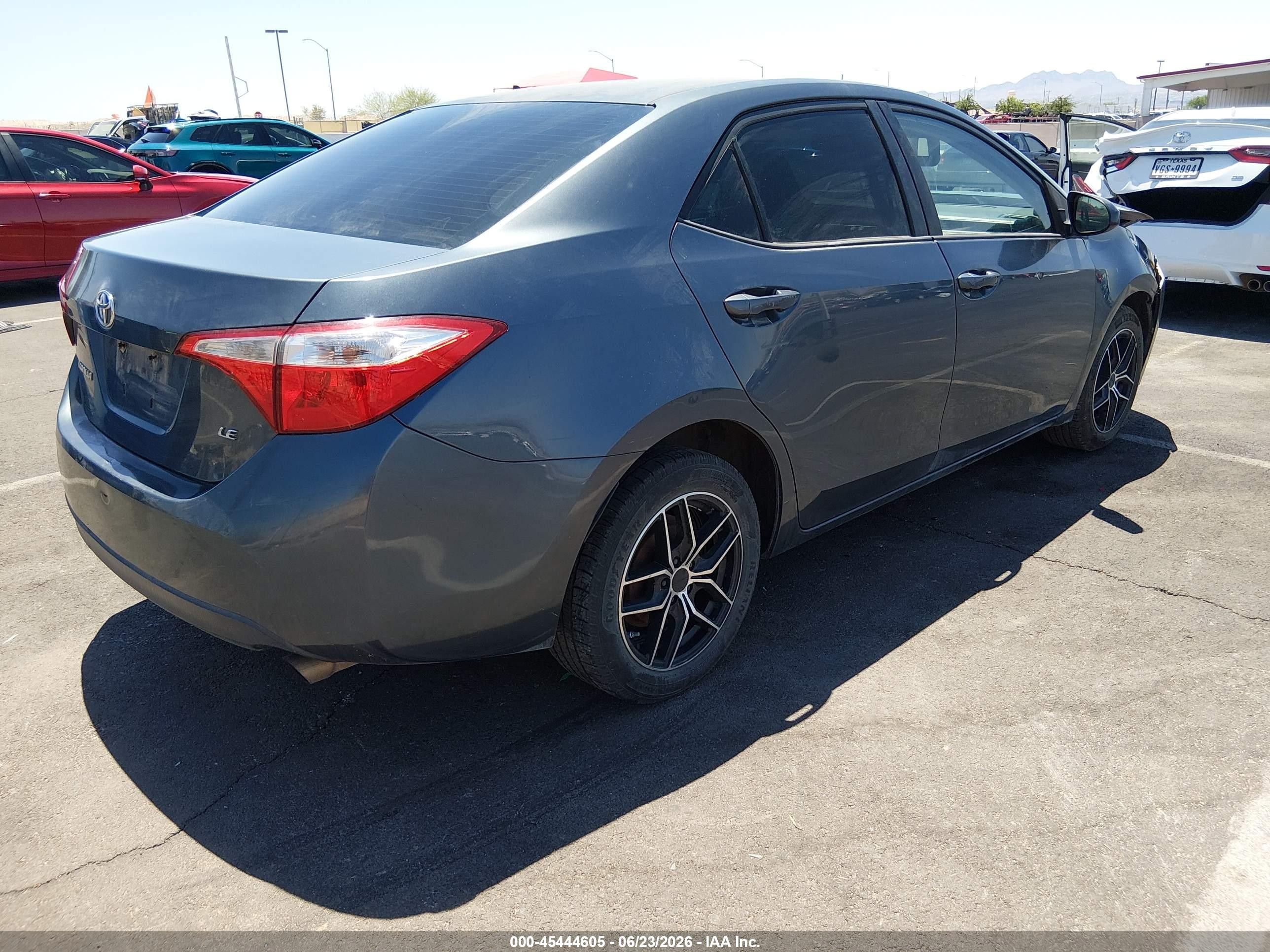 2014 Toyota Corolla Le Gray vin: 2T1BURHE6EC214148