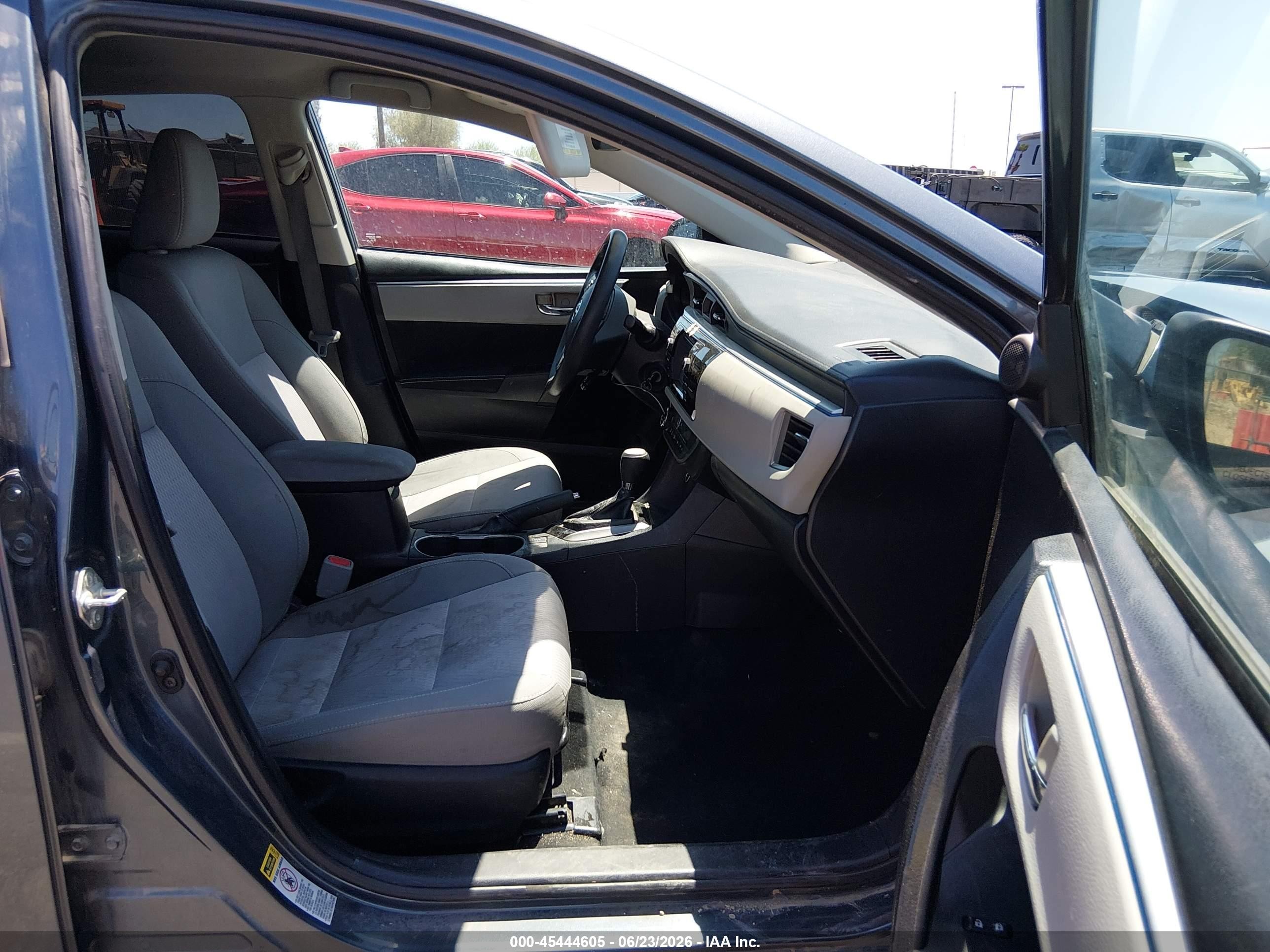 2014 Toyota Corolla Le Gray vin: 2T1BURHE6EC214148
