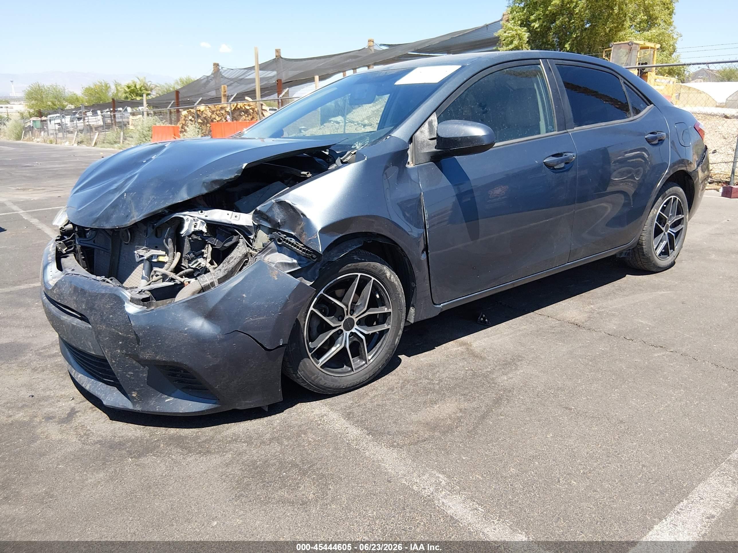2014 Toyota Corolla Le Gray vin: 2T1BURHE6EC214148