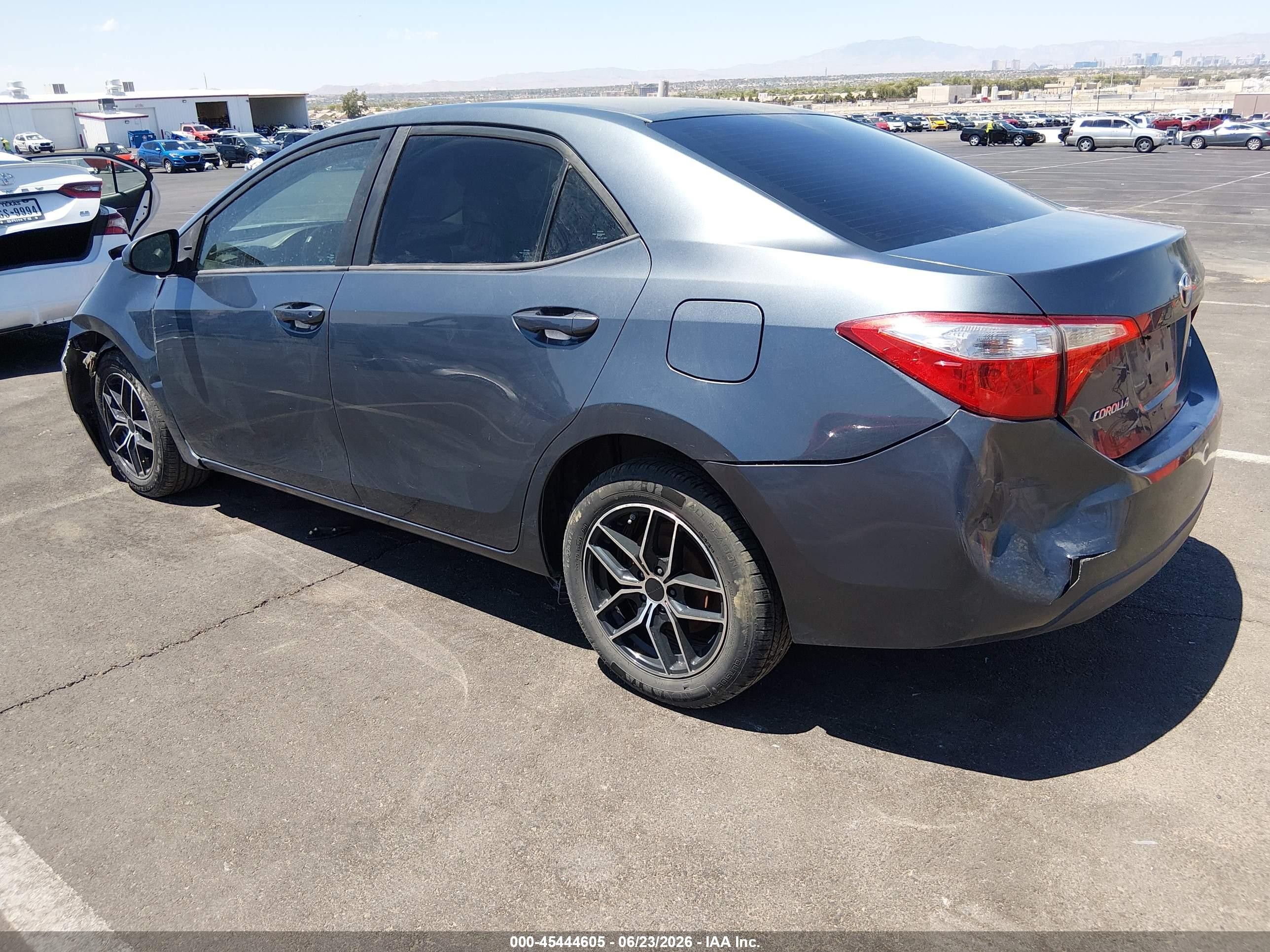 2014 Toyota Corolla Le Gray vin: 2T1BURHE6EC214148