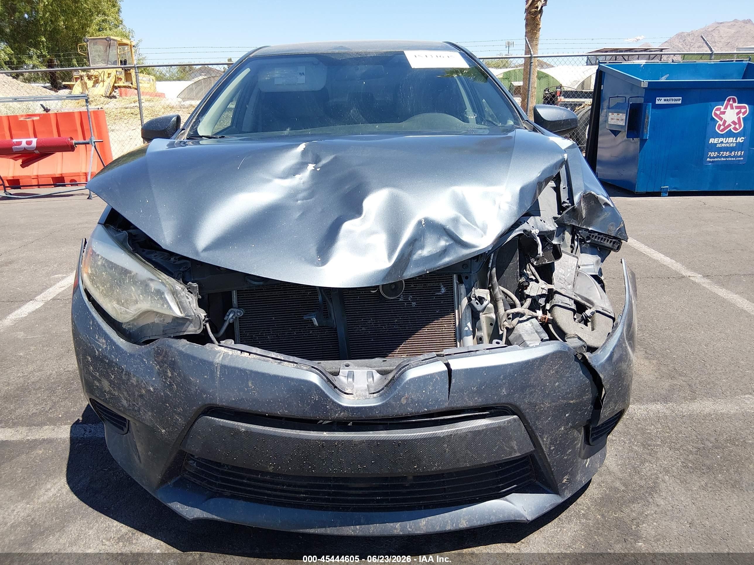 2014 Toyota Corolla Le Gray vin: 2T1BURHE6EC214148