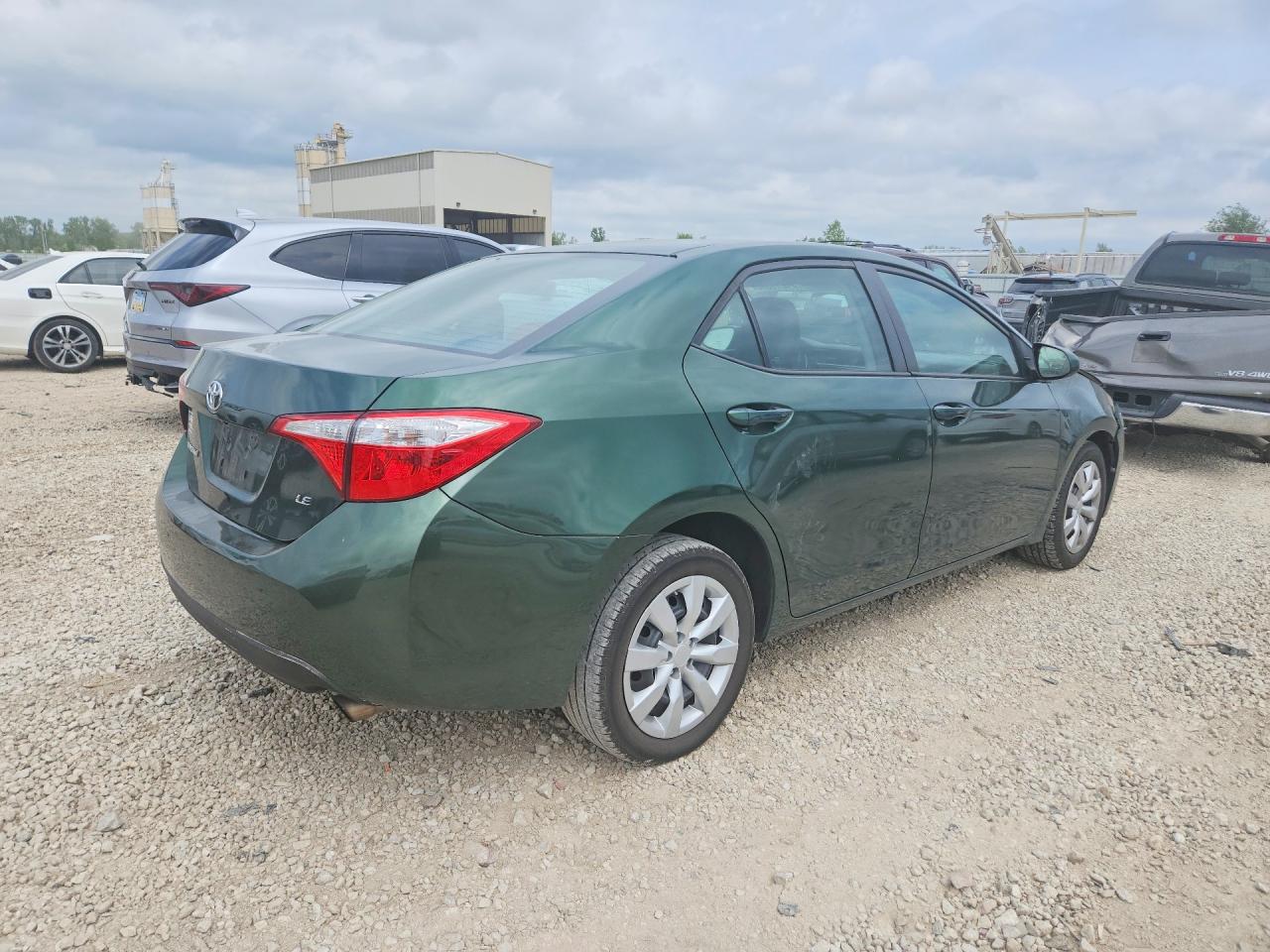 2014 Toyota Corolla Le Green vin: 2T1BURHE6EC216966