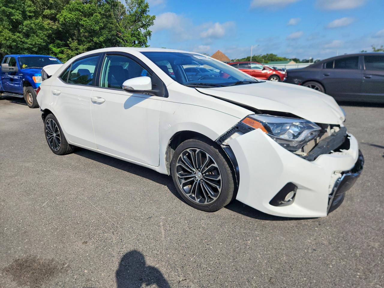 2014 Toyota Corolla S Plus White vin: 2T1BURHE6EC217468
