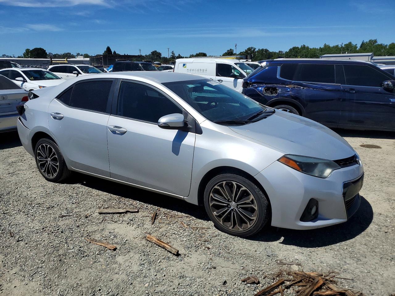 2014 Toyota Corolla S Plus Gray vin: 2T1BURHE6EC221374
