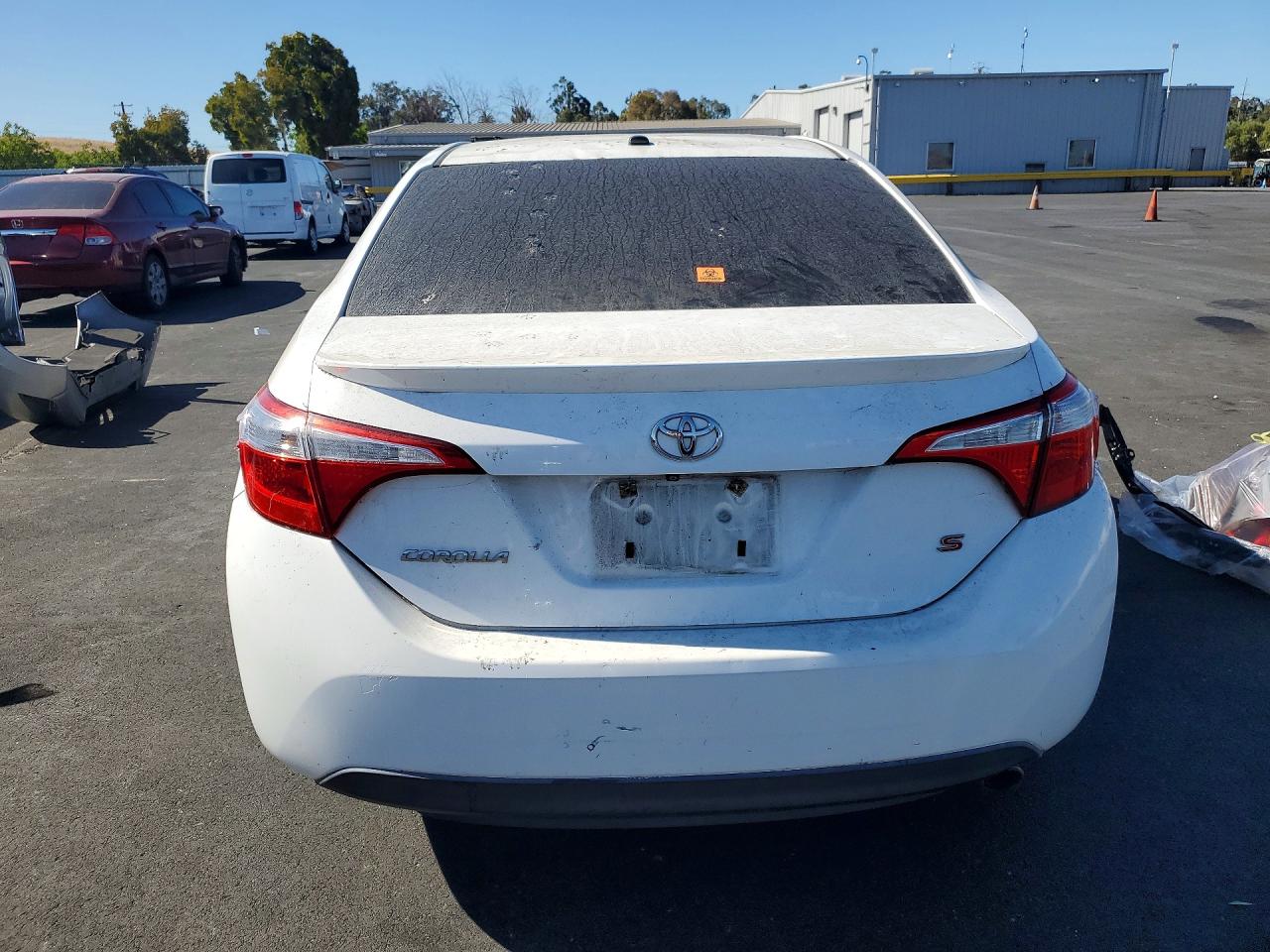 2014 Toyota Corolla S Plus White vin: 2T1BURHE6EC222606