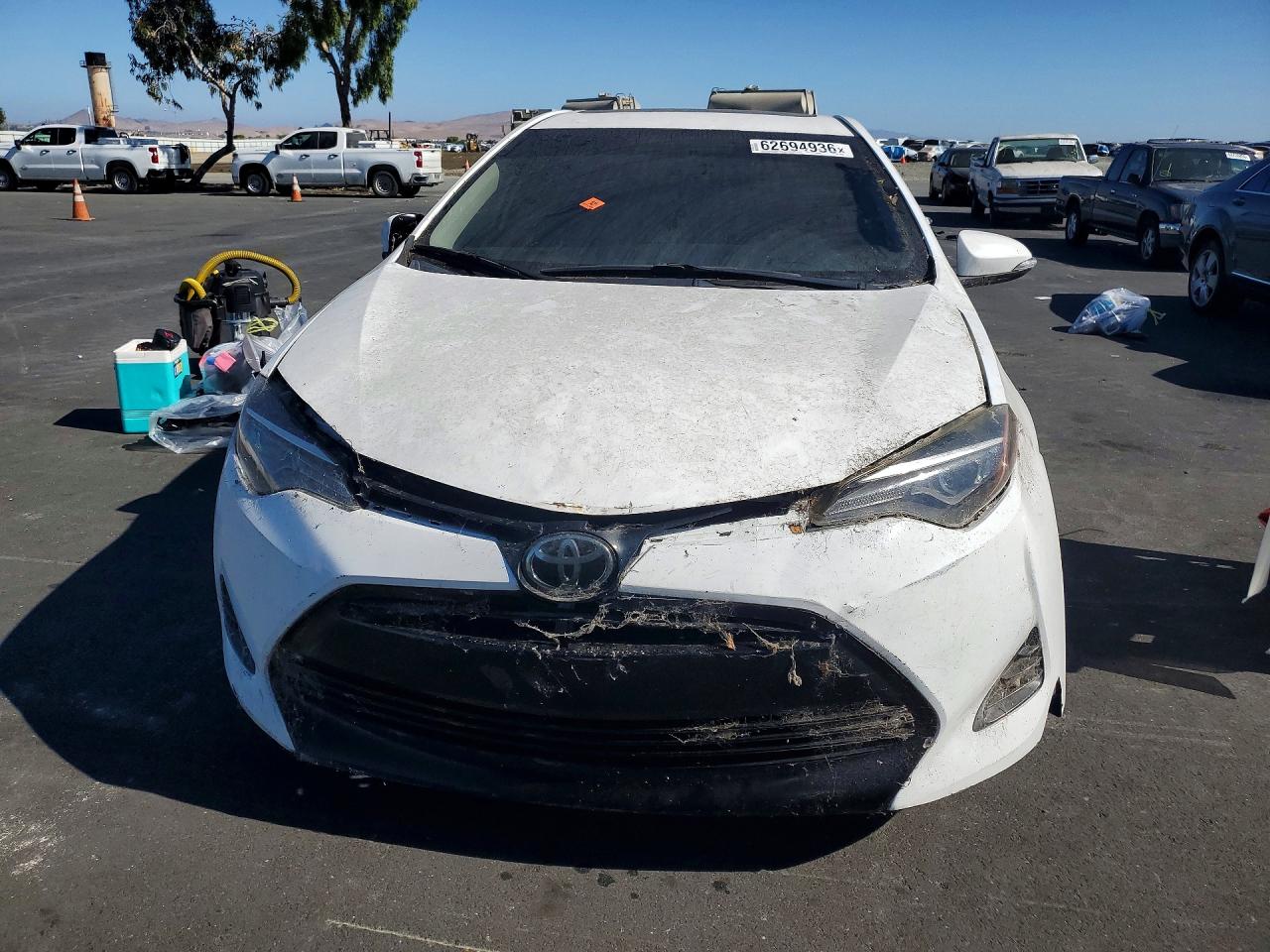 2014 Toyota Corolla S Plus White vin: 2T1BURHE6EC222606