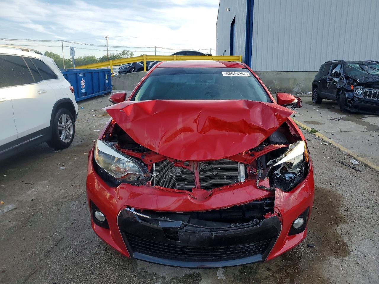 2014 Toyota Corolla S Plus Red vin: 2T1BURHE6EC225943