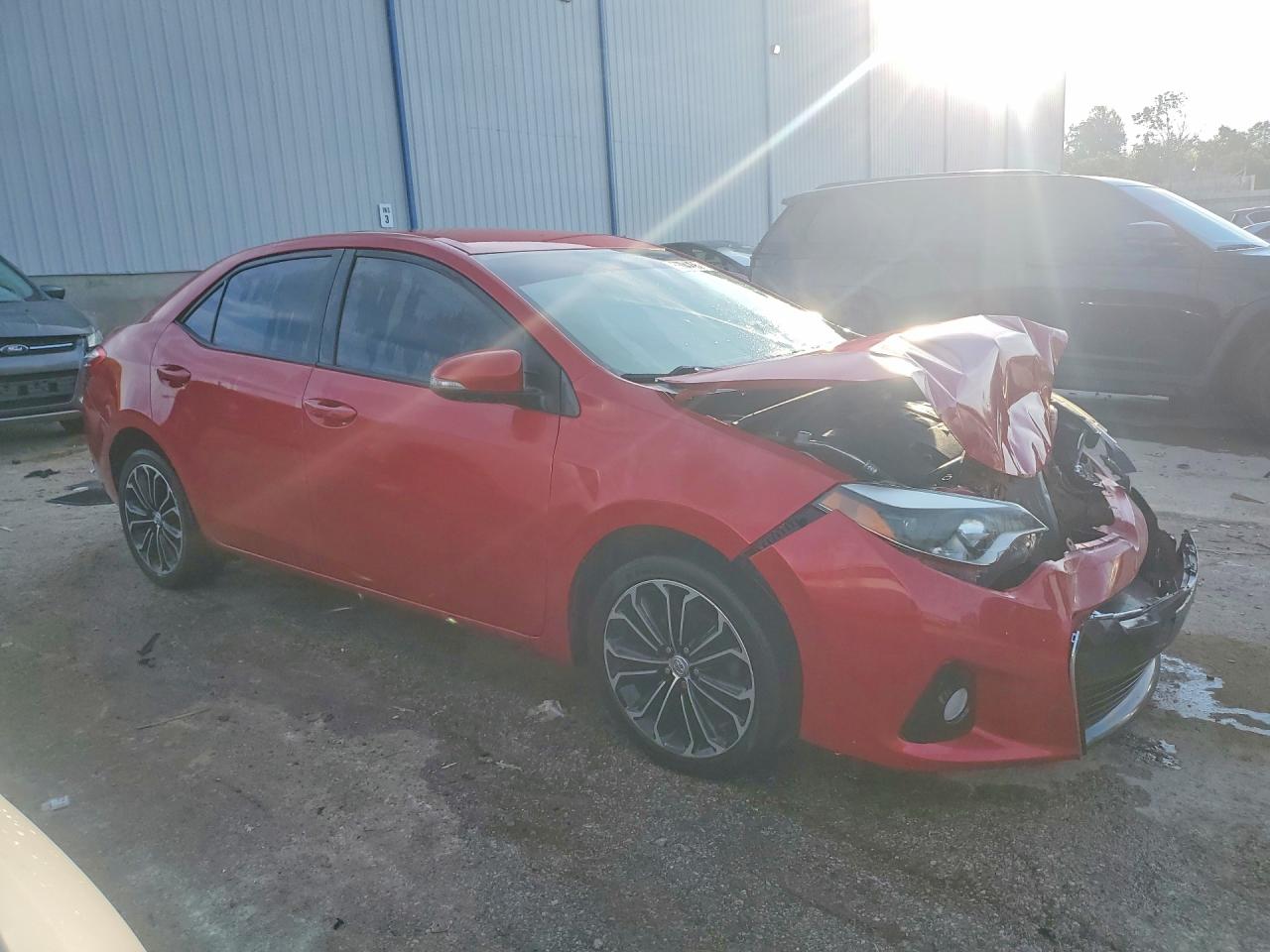 2014 Toyota Corolla S Plus Red vin: 2T1BURHE6EC225943