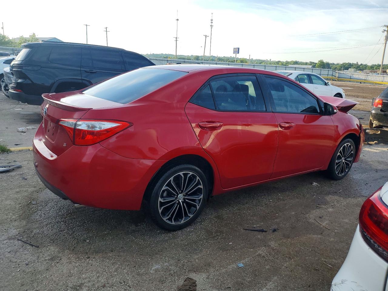 2014 Toyota Corolla S Plus Red vin: 2T1BURHE6EC225943