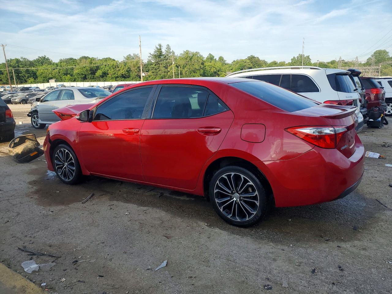 2014 Toyota Corolla S Plus Red vin: 2T1BURHE6EC225943