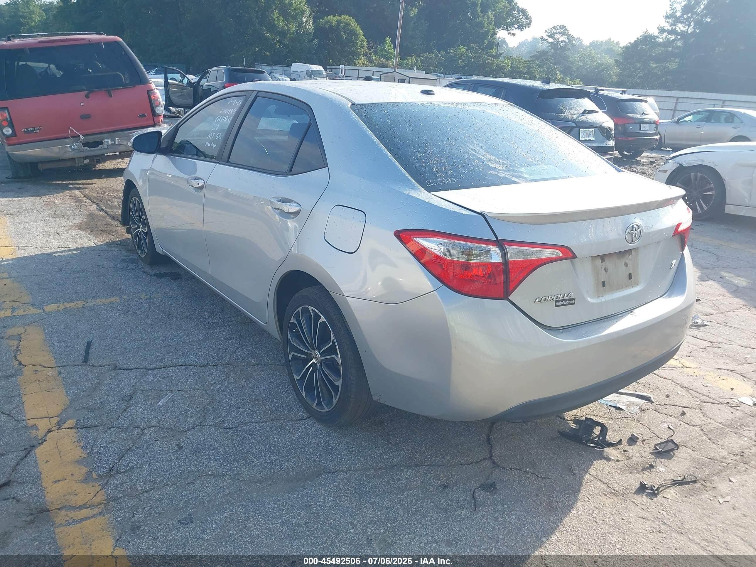 2015 Toyota Corolla S Plus Серебряный vin: 2T1BURHE6FC231887