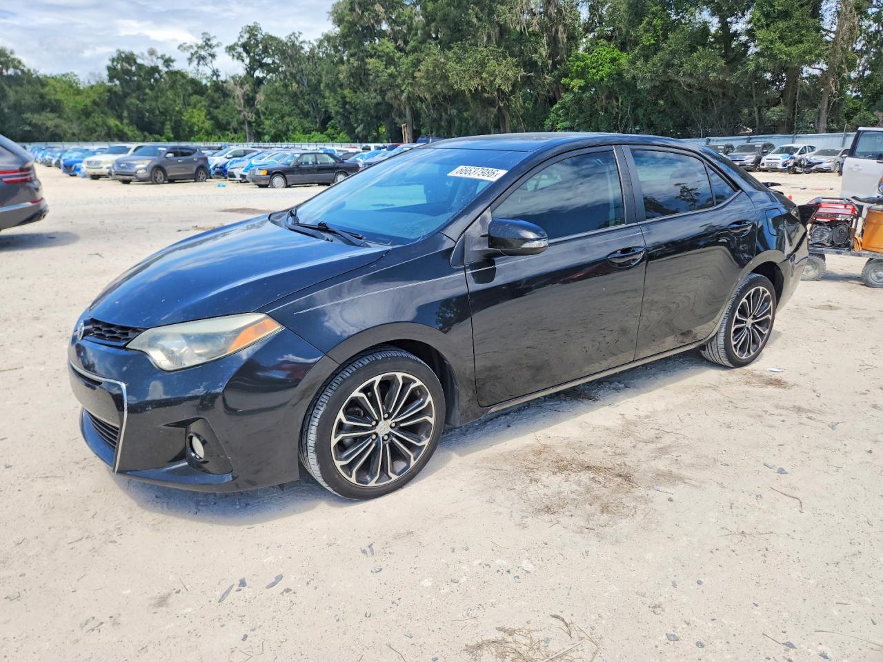 2015 Toyota Corolla S Plus Black vin: 2T1BURHE6FC233803