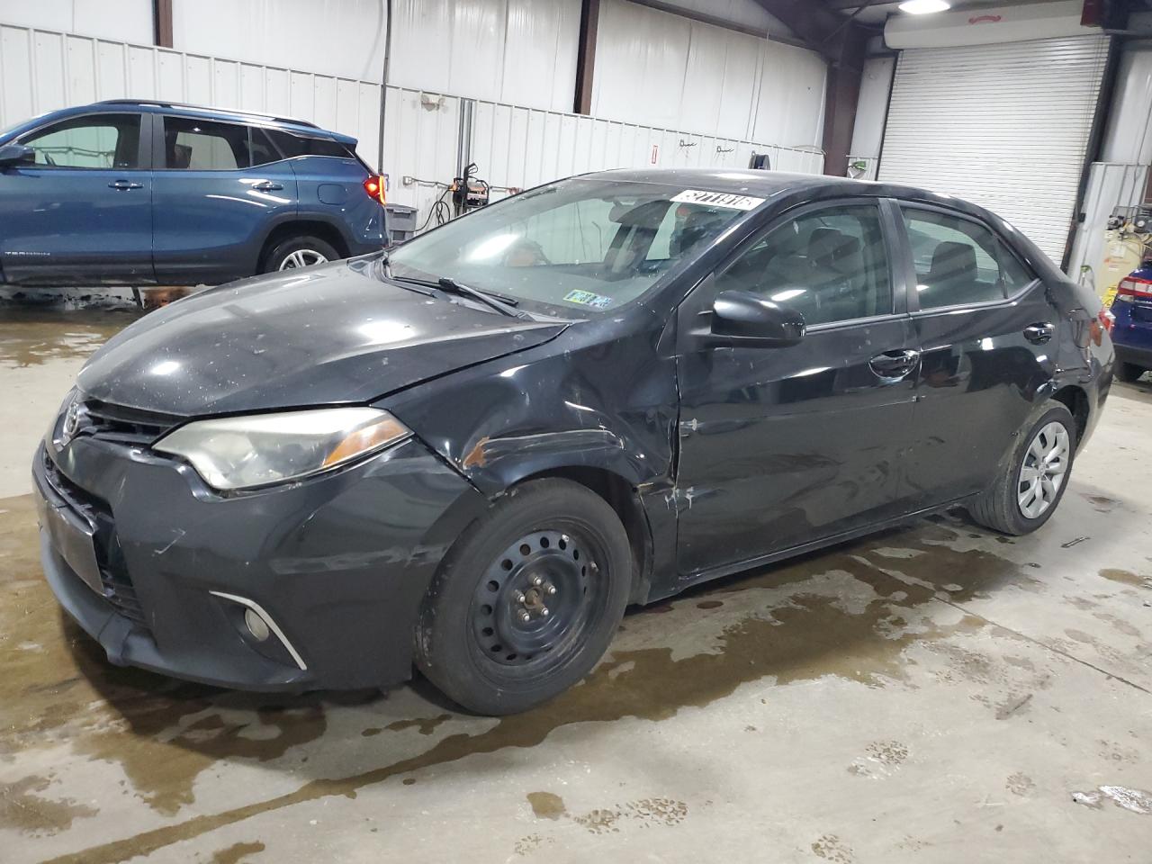 2015 Toyota Corolla Le Charcoal vin: 2T1BURHE6FC239567 Damage: Left Head Lamp, Faded, Repair Required