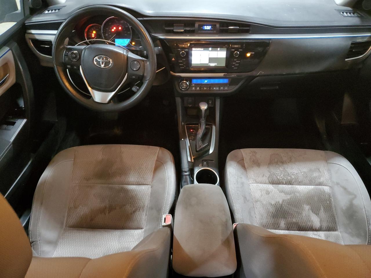 2015 Toyota Corolla Le Charcoal vin: 2T1BURHE6FC239567 Damage: Left Front Seat Cushion, Stained, Permanent