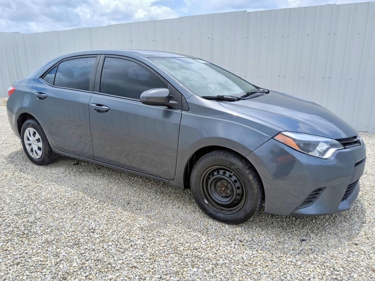 2015 Toyota Corolla L Charcoal vin: 2T1BURHE6FC243117