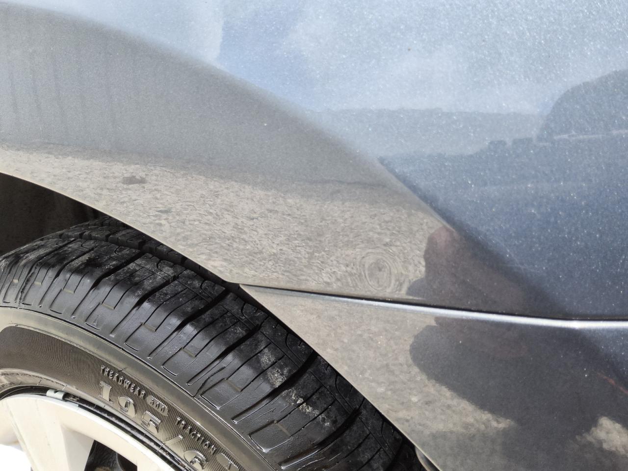 2015 Toyota Corolla L Charcoal vin: 2T1BURHE6FC243117 Damage: Left Qtr Panel, Dent(S) W/No Paint Dmg, 1 To 2 Inches