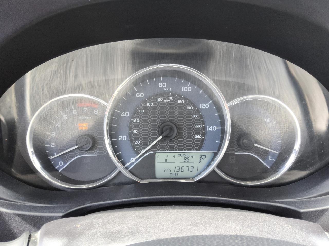 2015 Toyota Corolla L Charcoal vin: 2T1BURHE6FC243117 Damage: Warning Light - Maintenance, On, Unacceptable