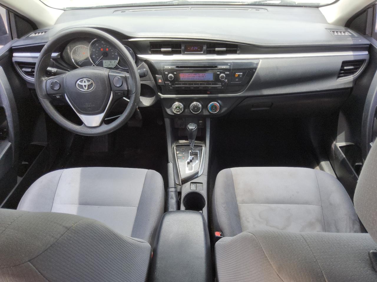 2015 Toyota Corolla L Charcoal vin: 2T1BURHE6FC243117 Damage: Right Front Seat Cushion, Stained, Permanent