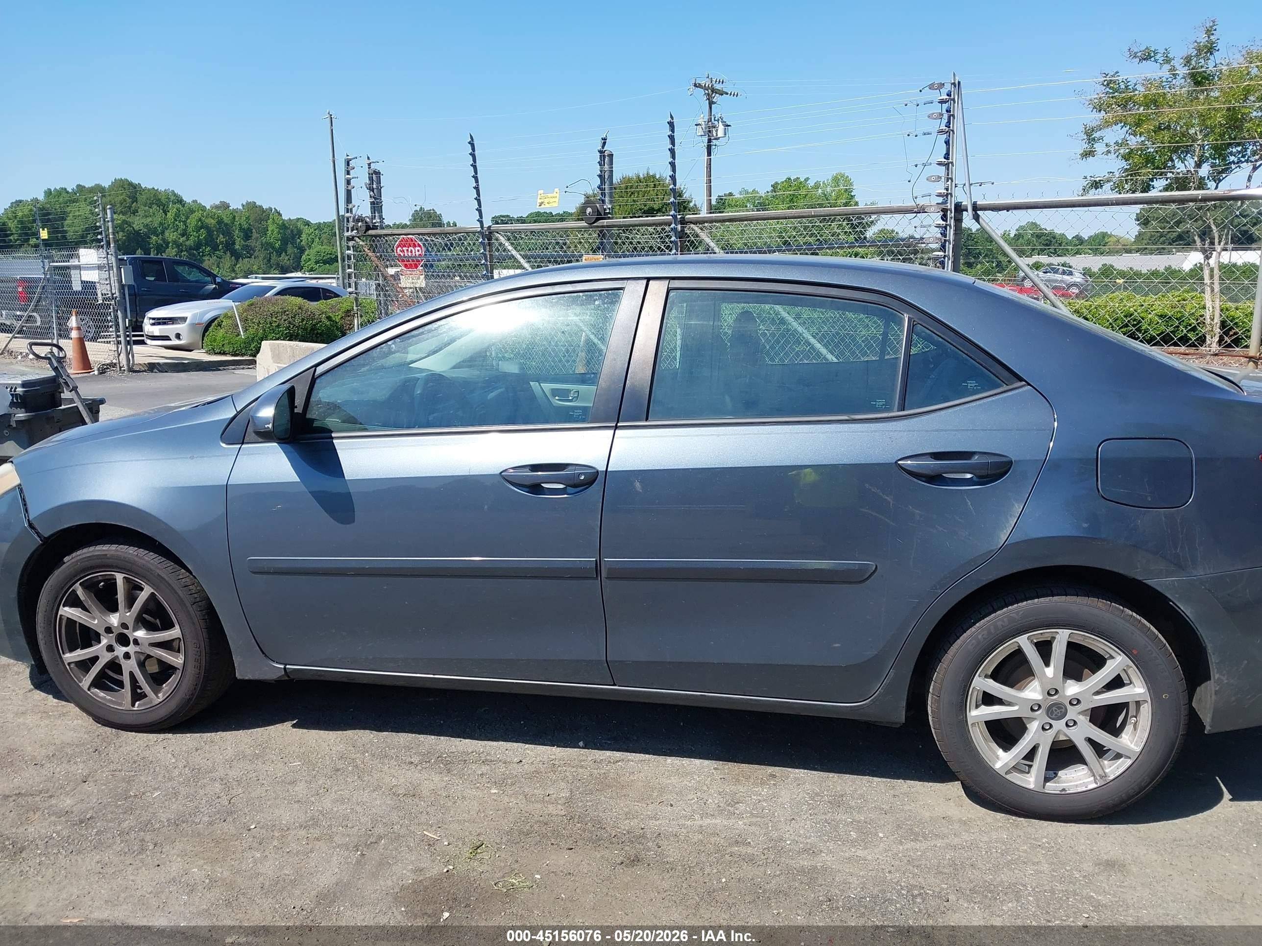 2015 Toyota Corolla Le Серый vin: 2T1BURHE6FC251573