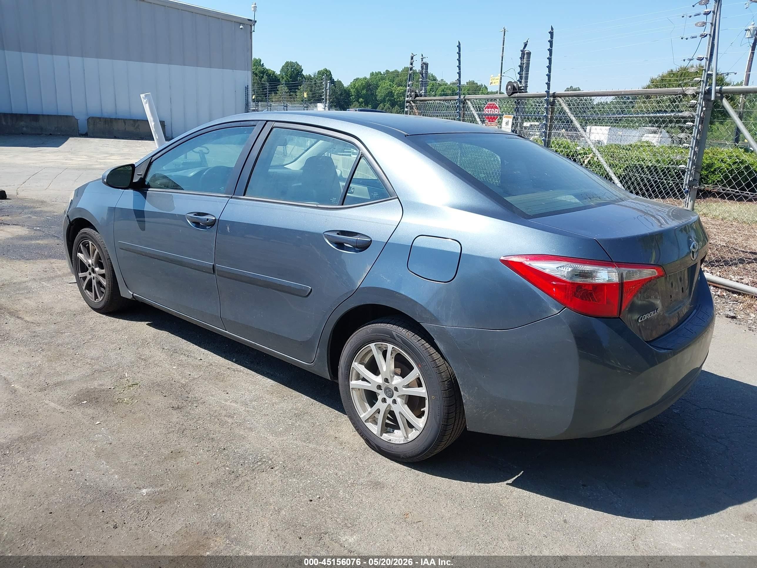 2015 Toyota Corolla Le Серый vin: 2T1BURHE6FC251573