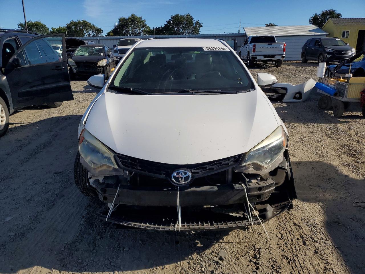 2015 Toyota Corolla S Plus White vin: 2T1BURHE6FC253520