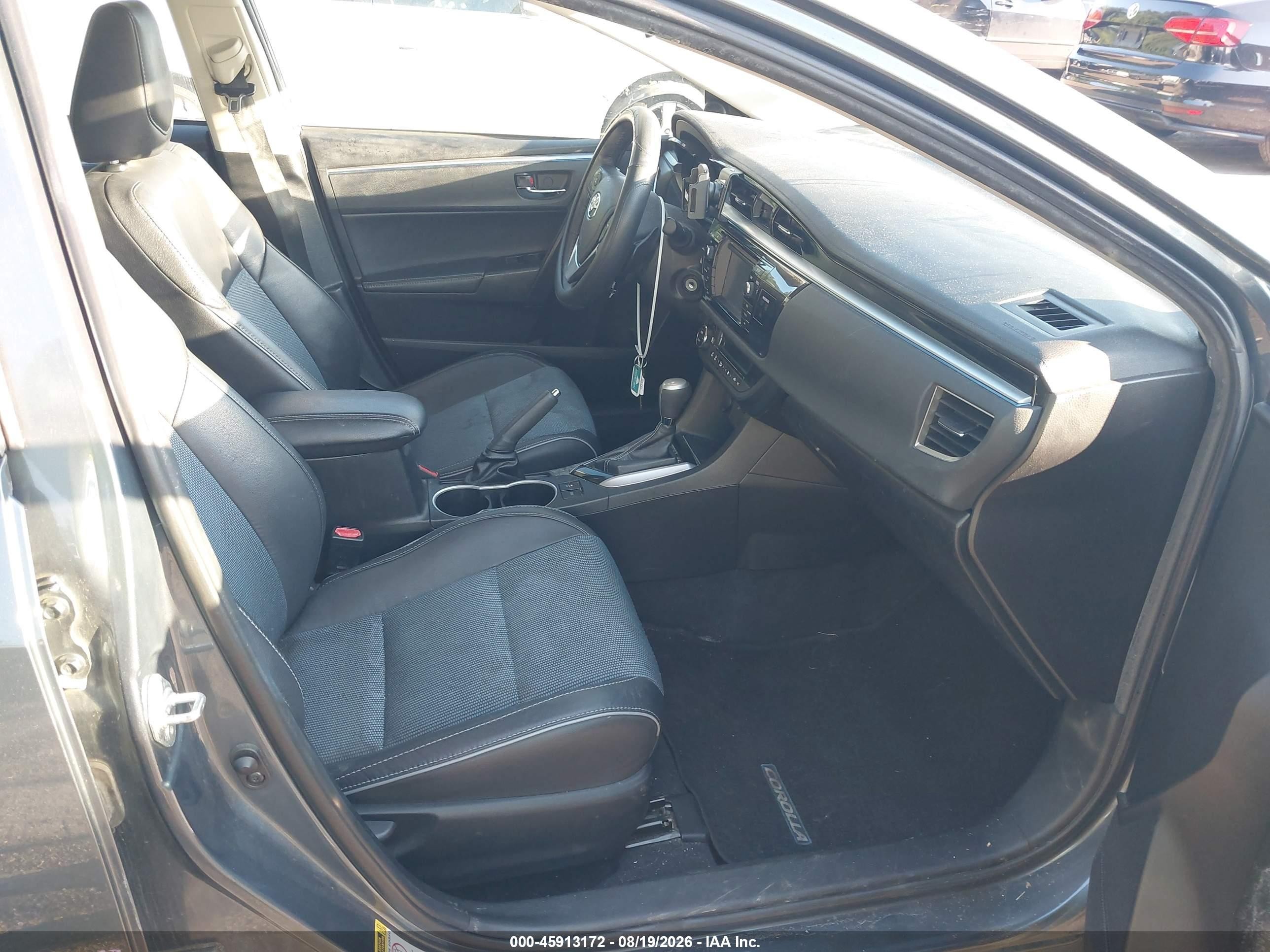 2015 Toyota Corolla S Plus Gray vin: 2T1BURHE6FC256370