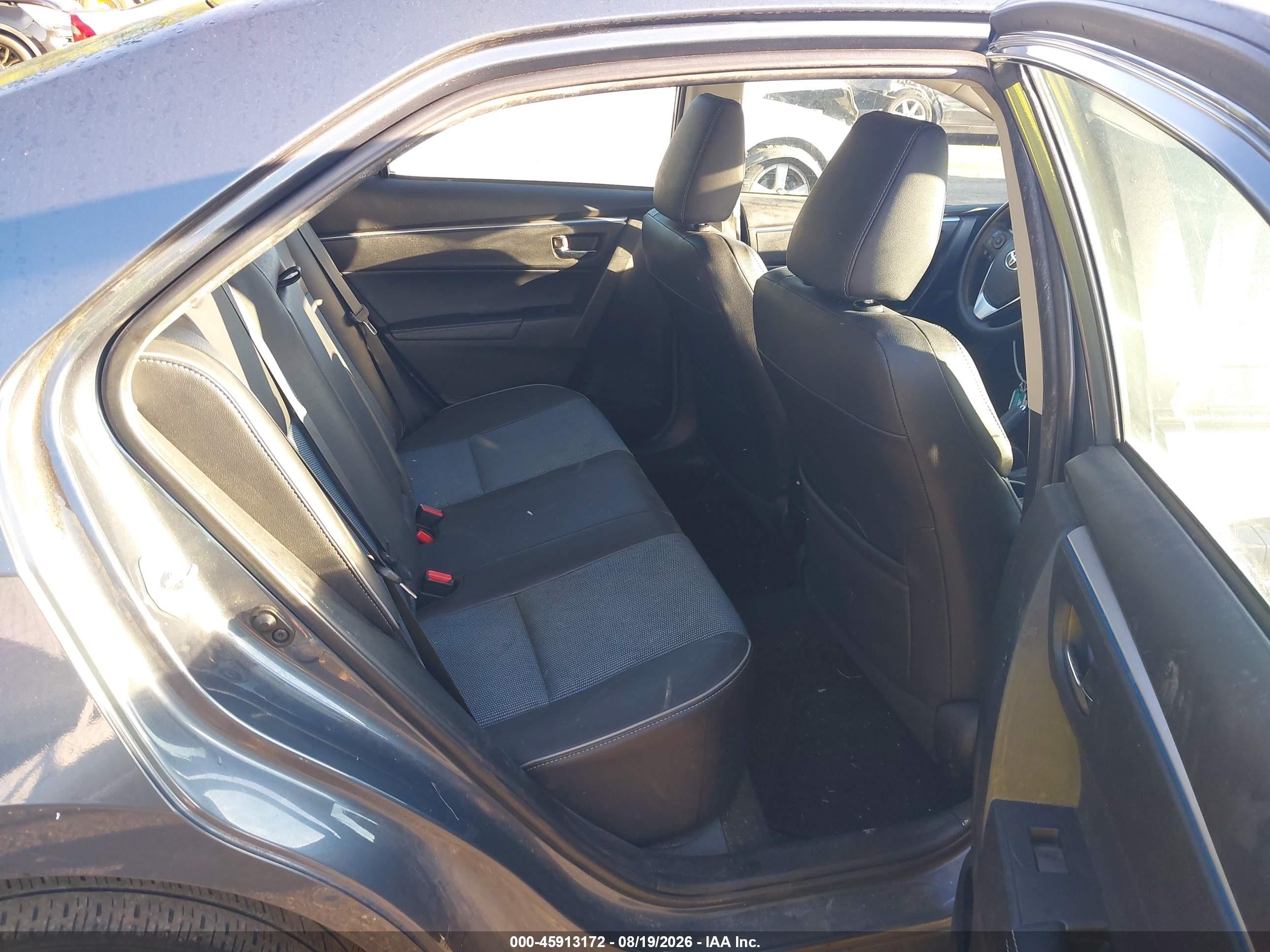2015 Toyota Corolla S Plus Gray vin: 2T1BURHE6FC256370