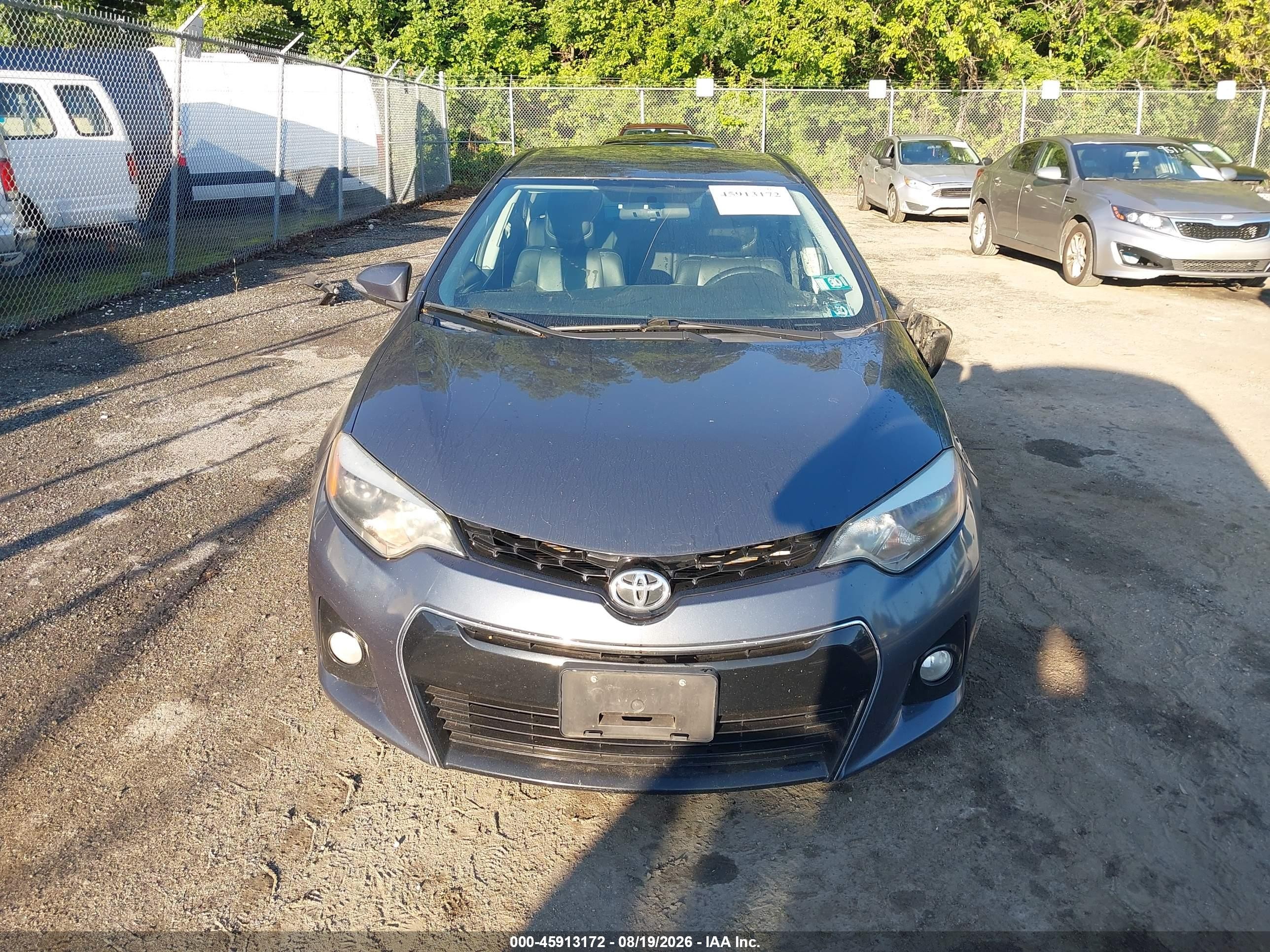 2015 Toyota Corolla S Plus Gray vin: 2T1BURHE6FC256370