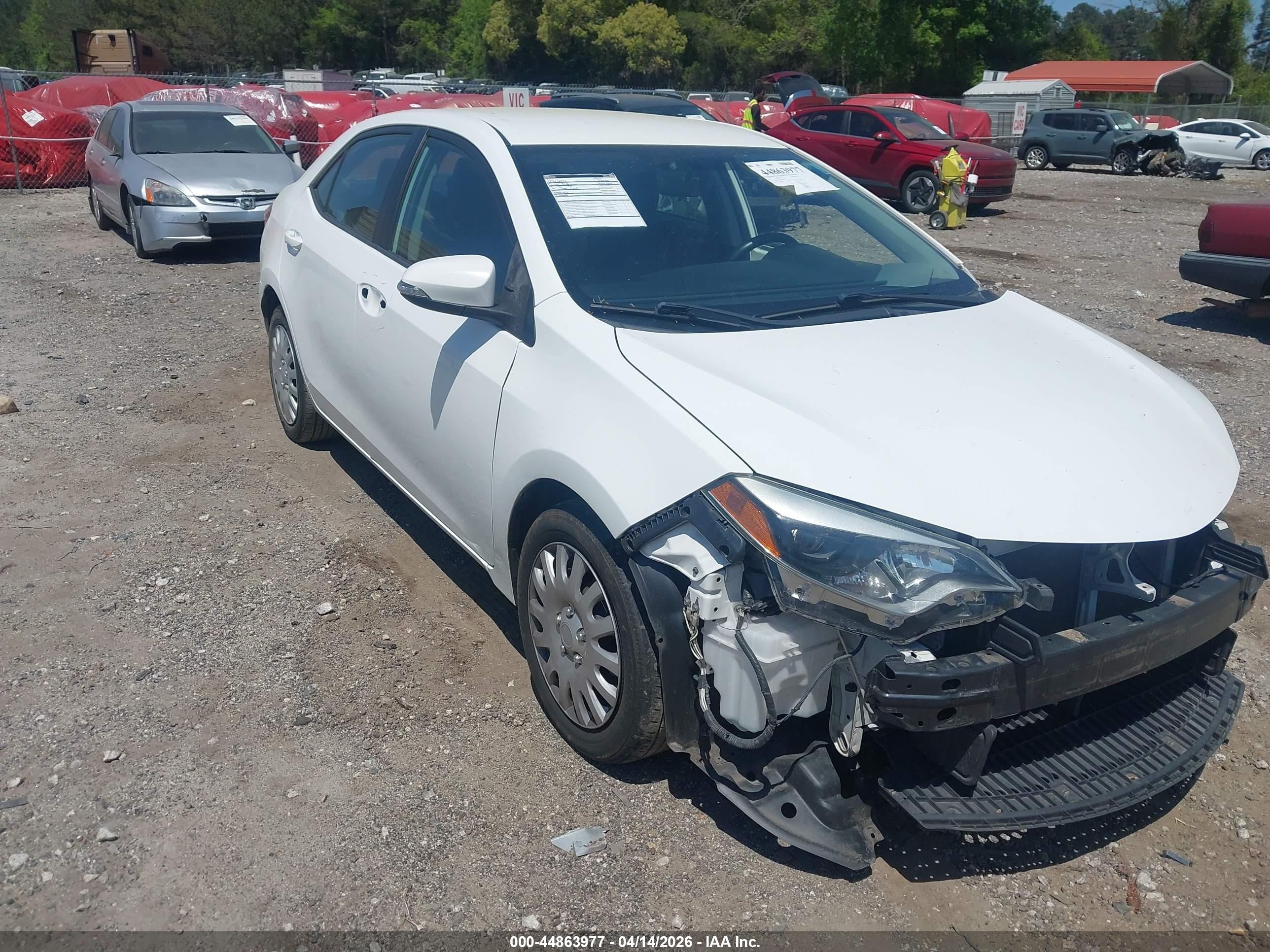 2015 Toyota Corolla S Белый vin: 2T1BURHE6FC265490