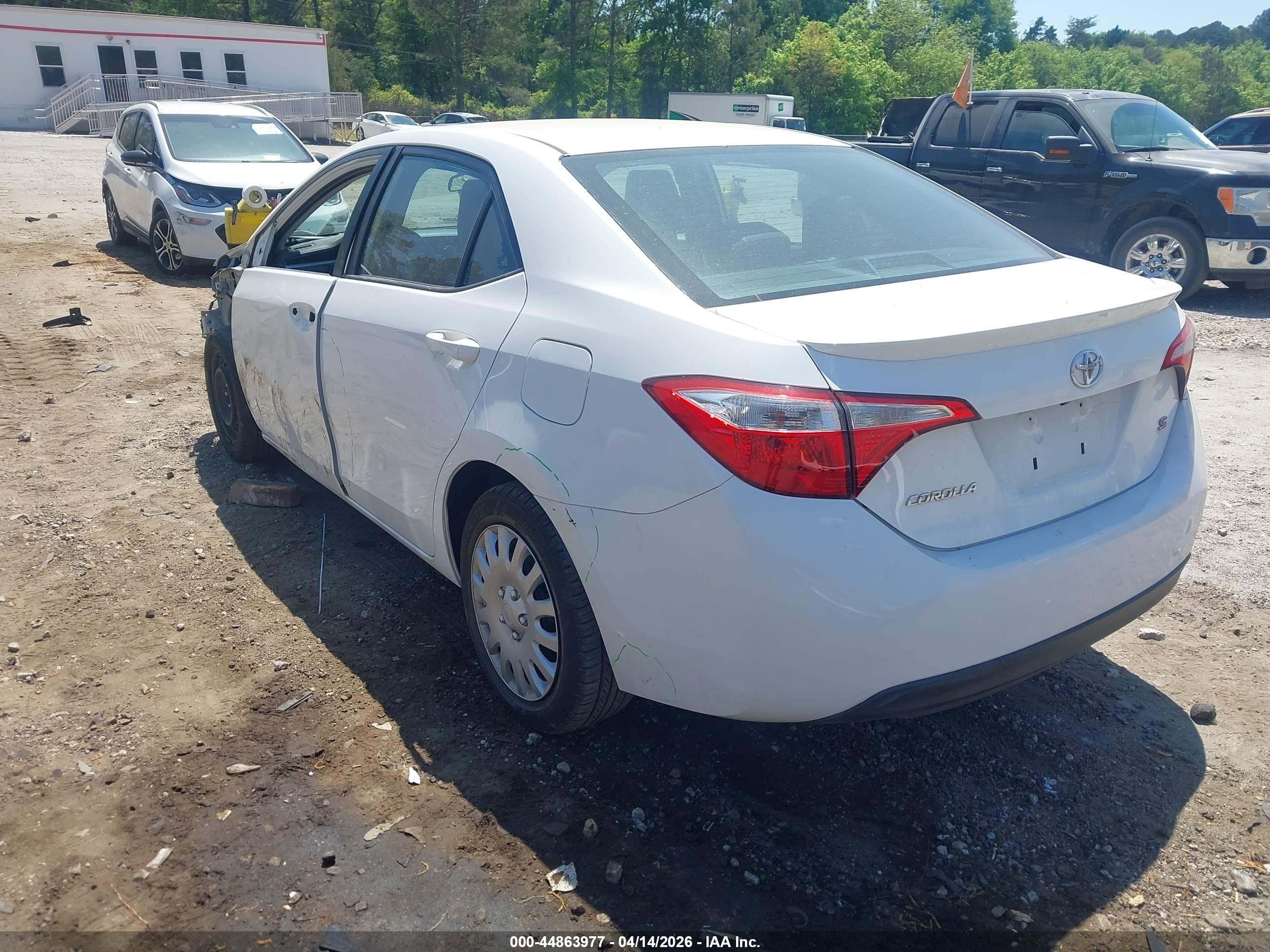 2015 Toyota Corolla S Белый vin: 2T1BURHE6FC265490