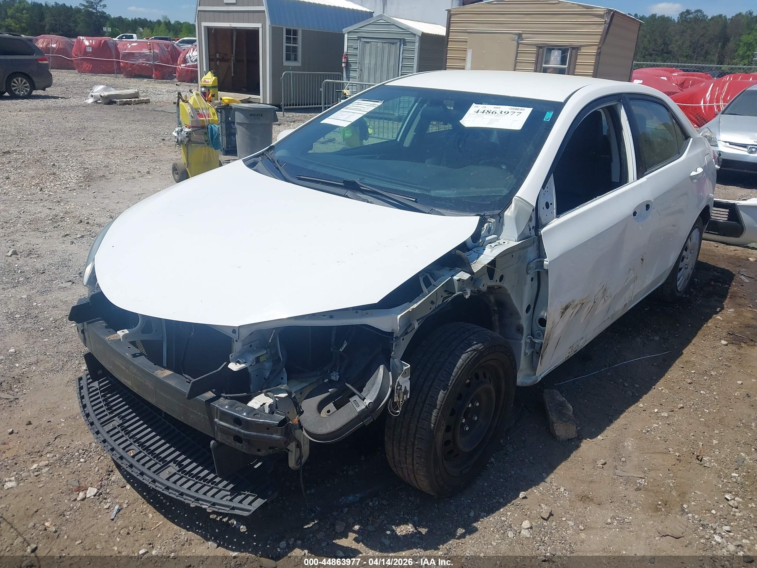 2015 Toyota Corolla S Белый vin: 2T1BURHE6FC265490