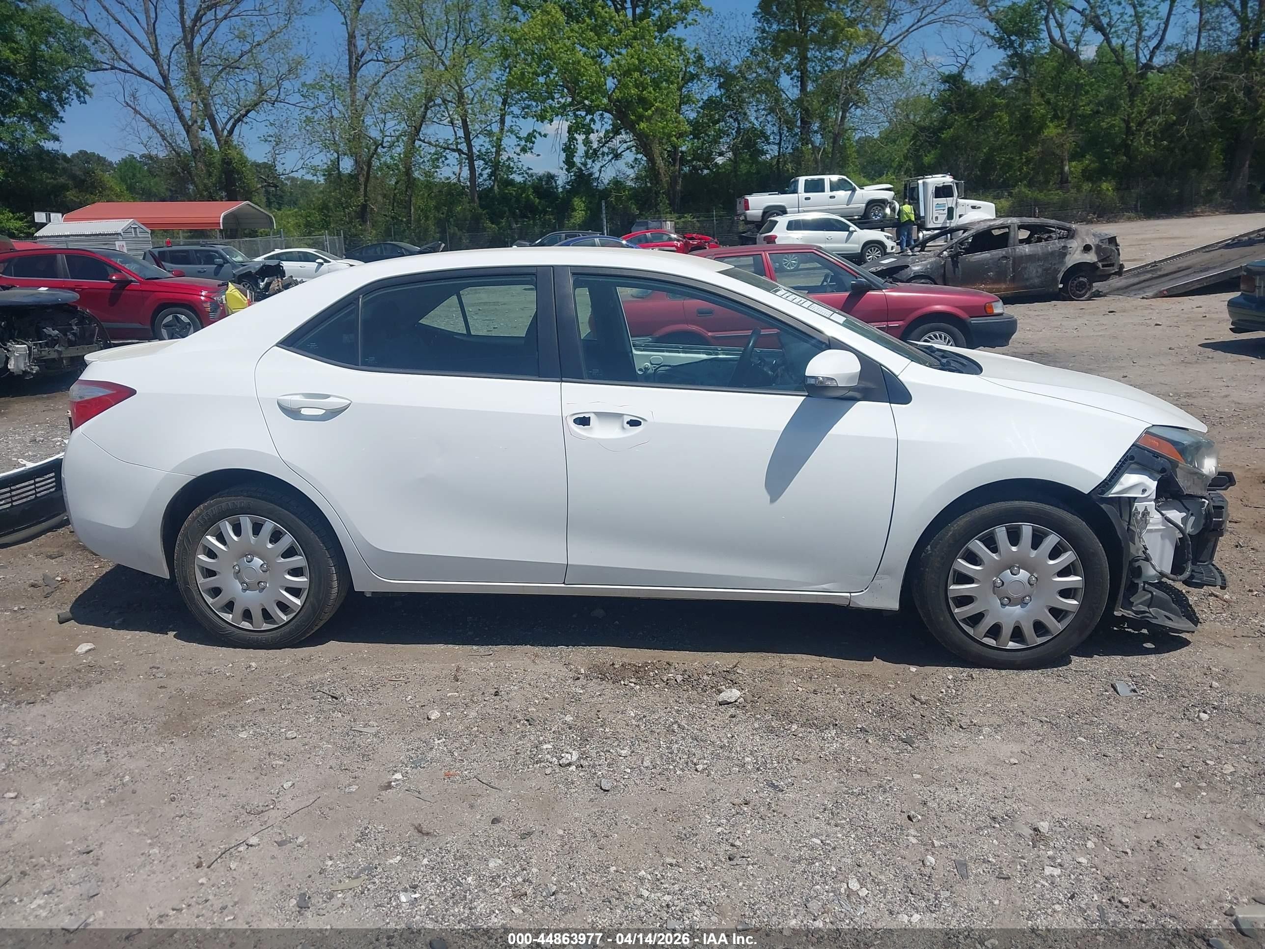 2015 Toyota Corolla S Белый vin: 2T1BURHE6FC265490